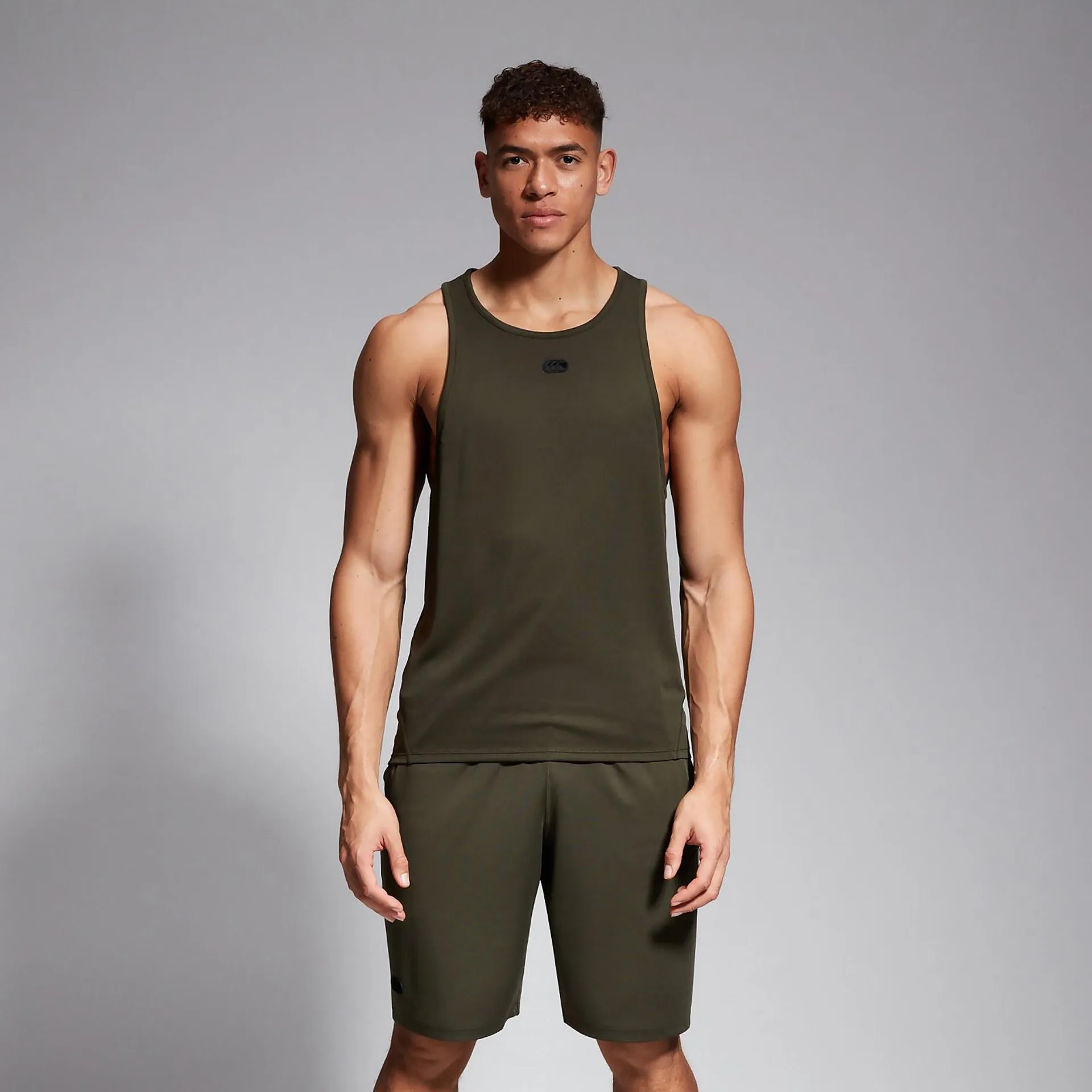 MENS VAPODRI SINGLET GREEN