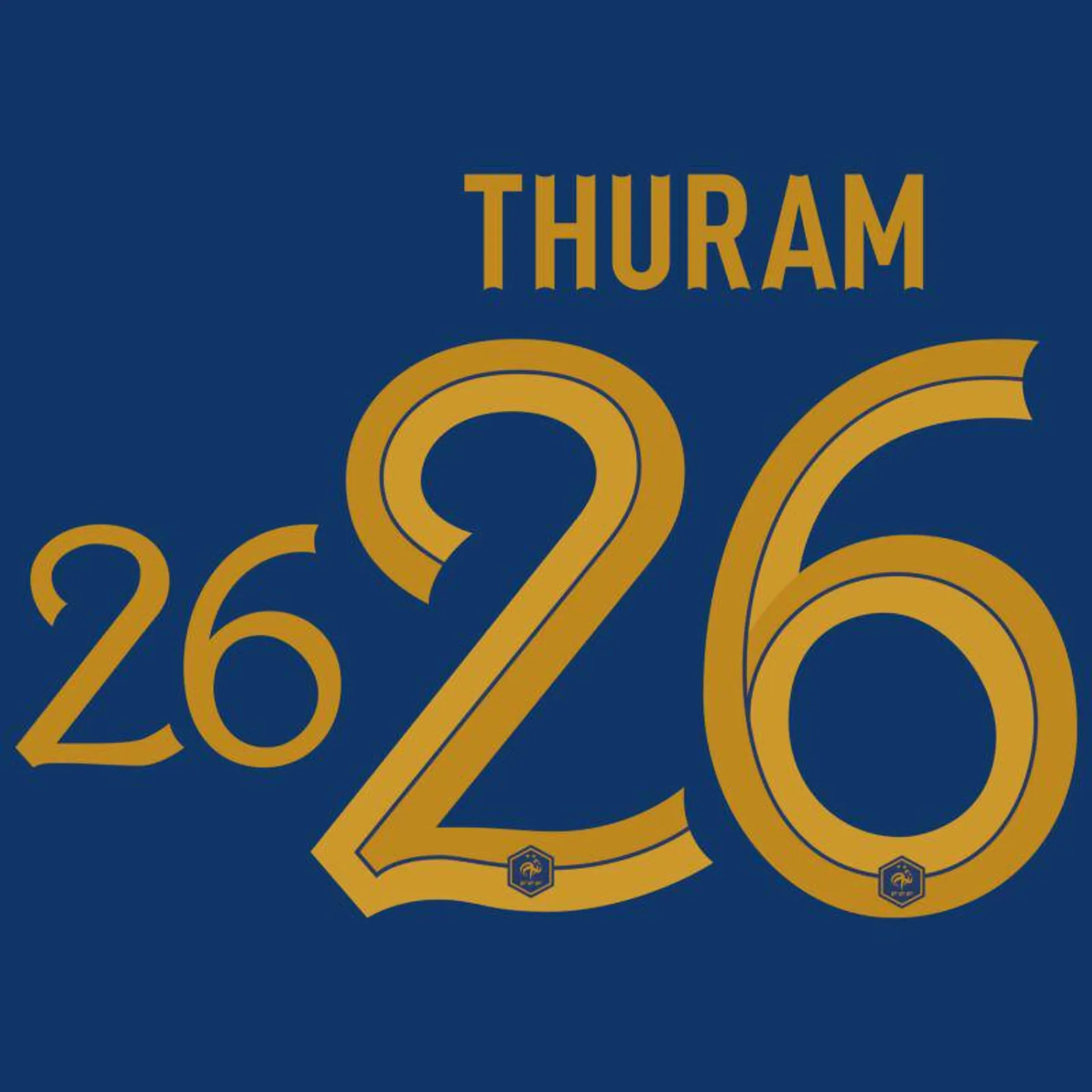 Thuram 26 (Official Printing) - 22-23 France Home