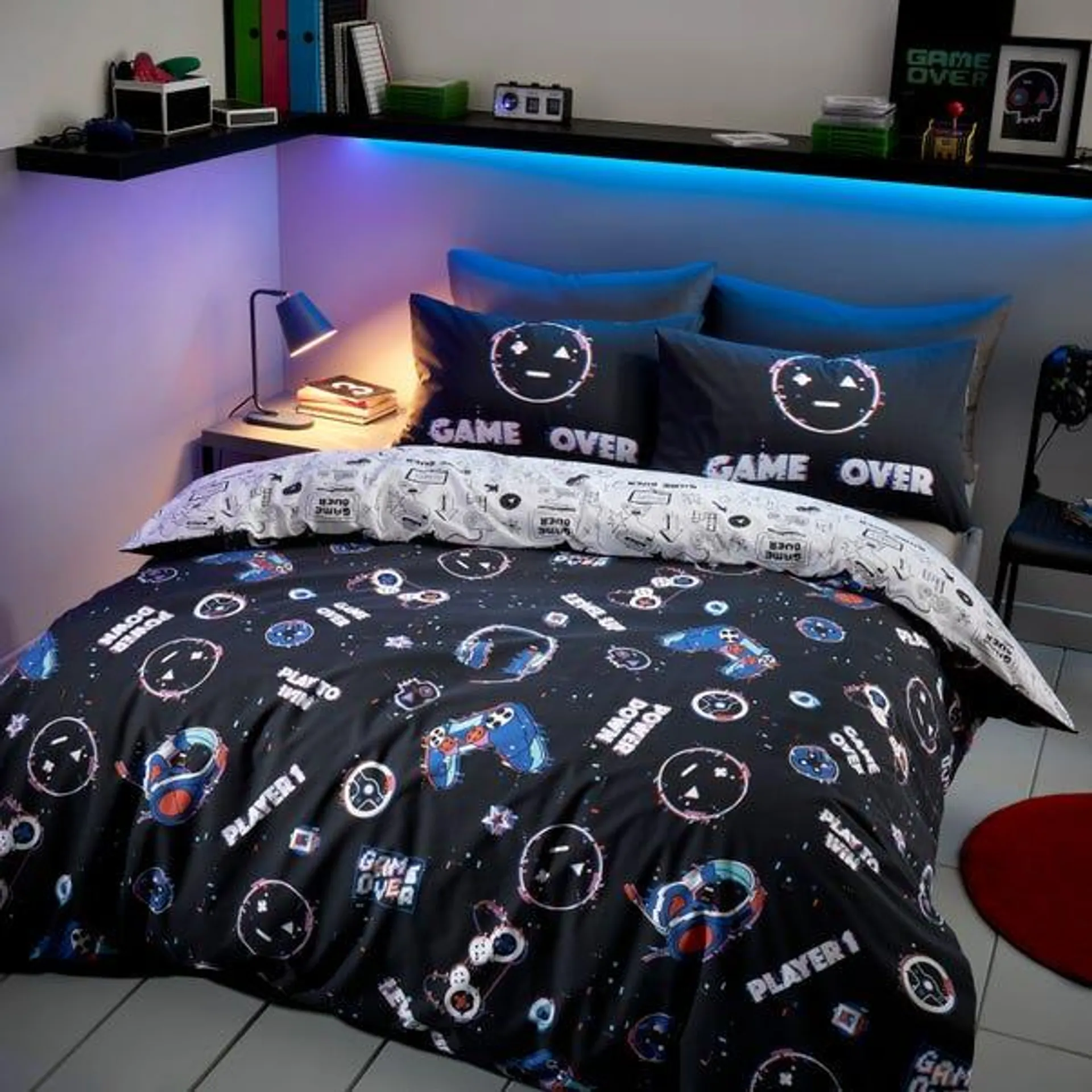 Game Over Duvet Cover and Pillowcase Set