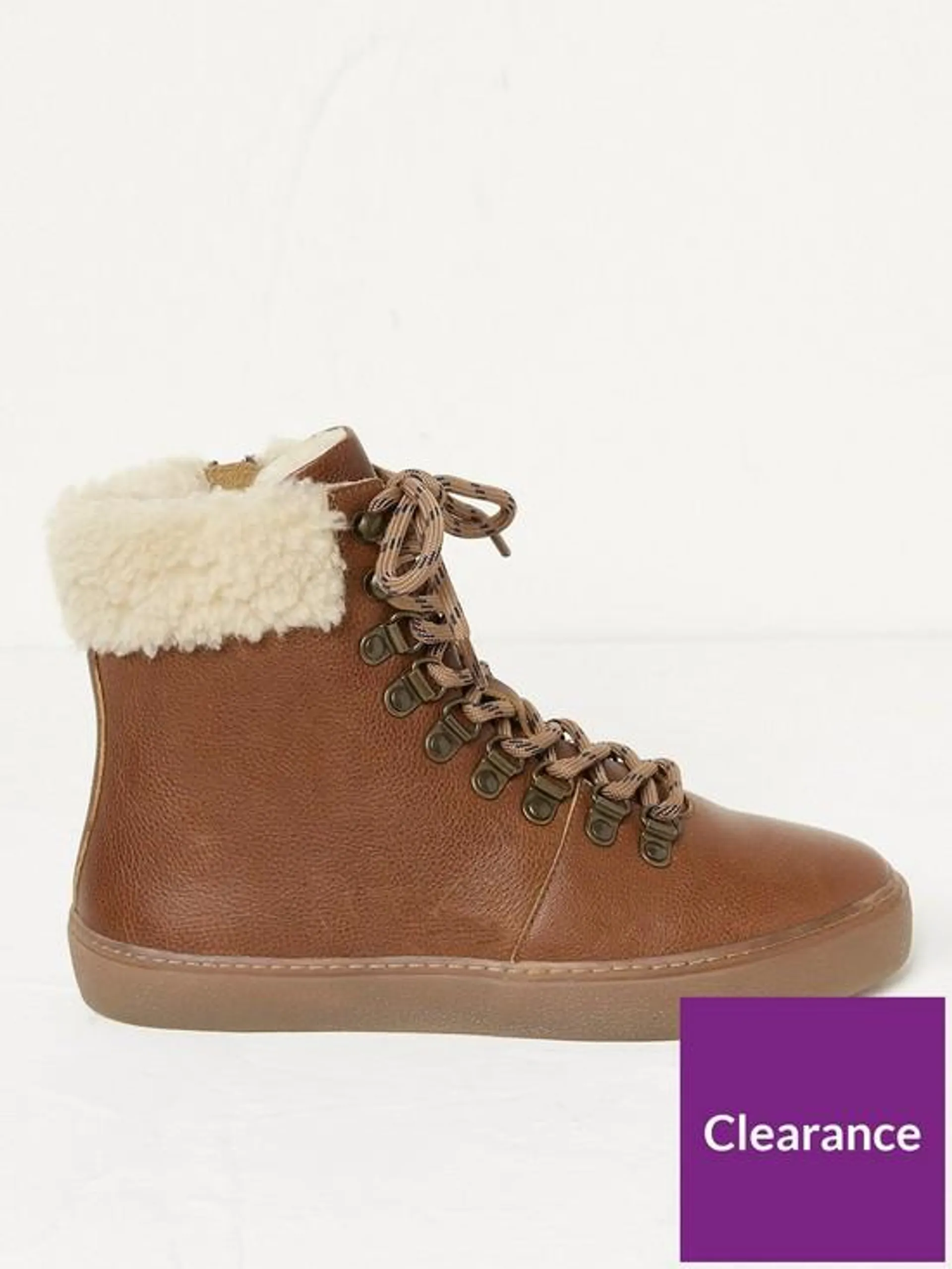 Romy Hybrid Hiker Leather Boot - Tan