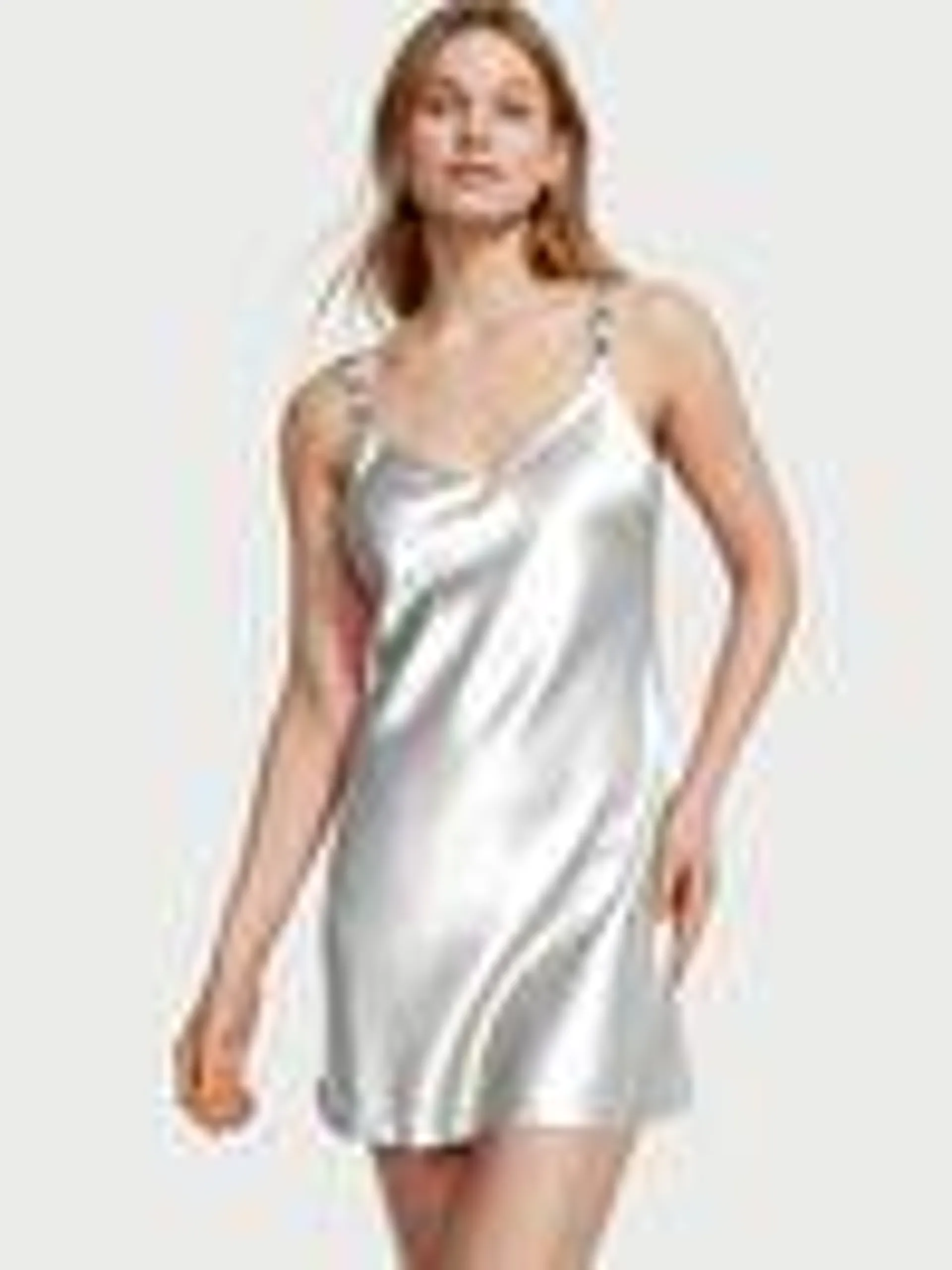 Shine Strap Satin Slip