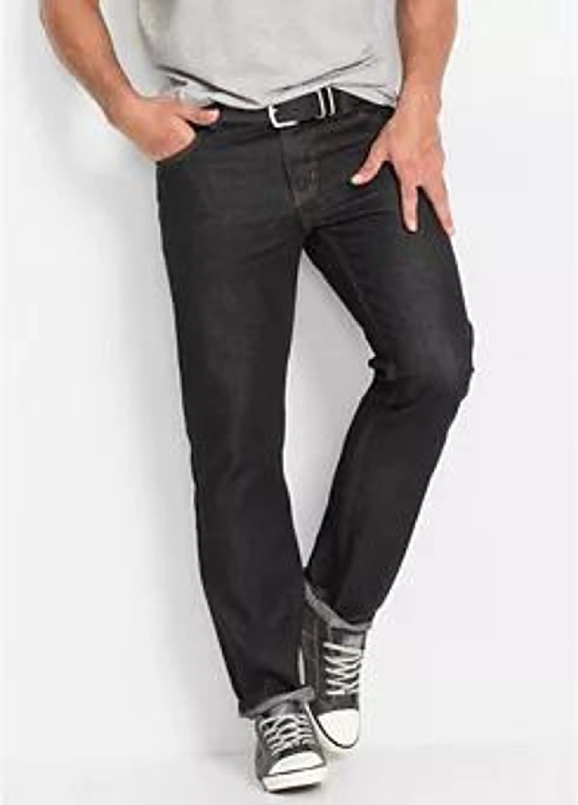 Regular Fit Straight Leg Jeans