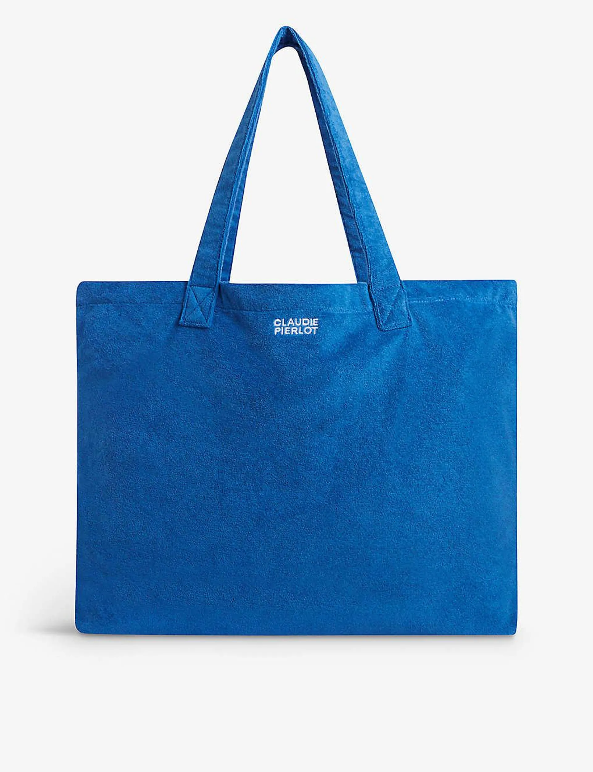 CLAUDIE PIERLOT Logo-embroidered terry woven tote