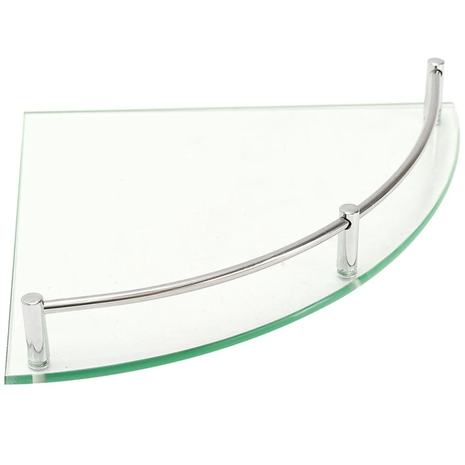 Living And Home Silver Wall Mounted Corner Shelf