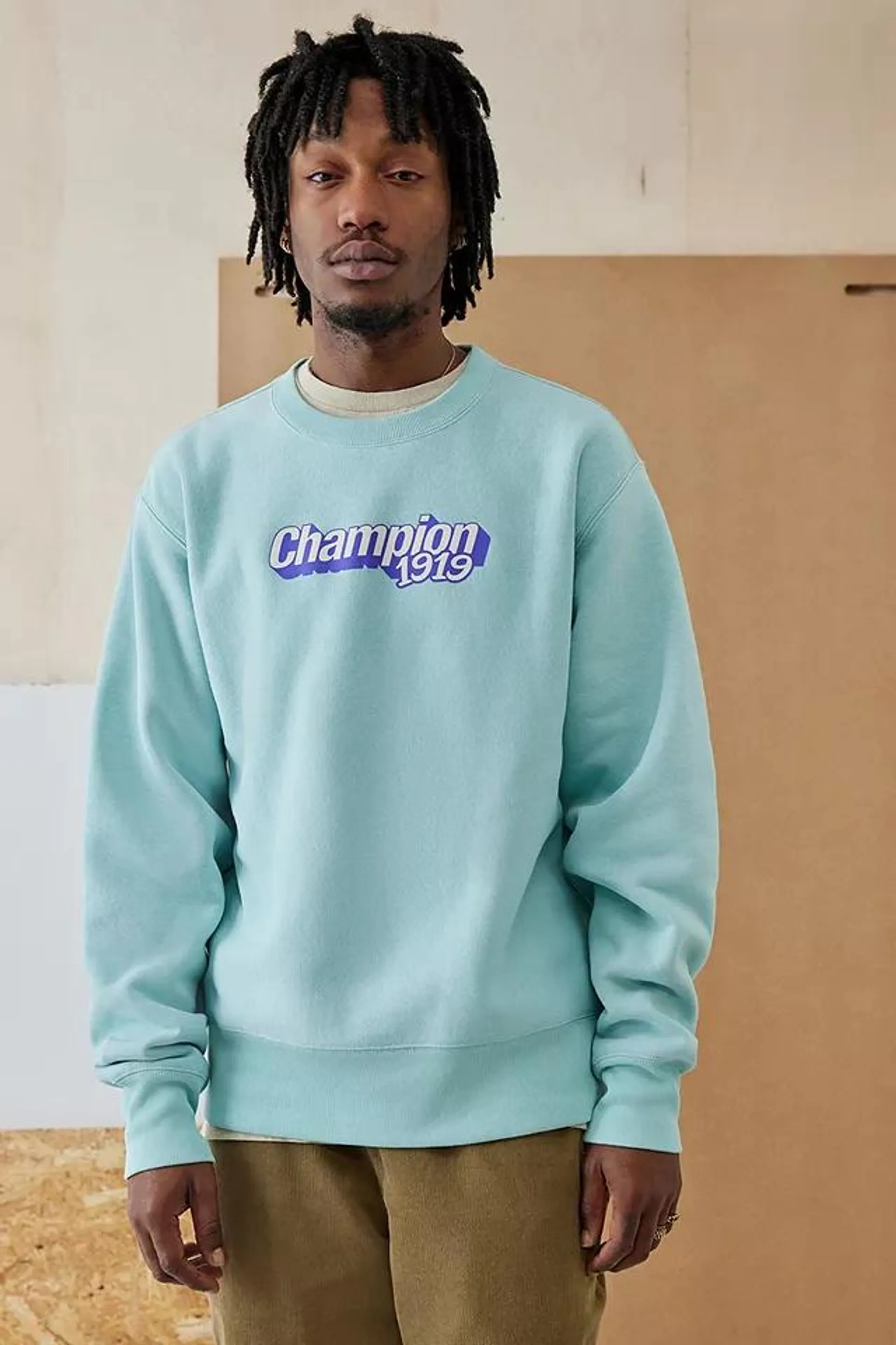 Champion Sky Blue 1919 Crew Sweatshirt