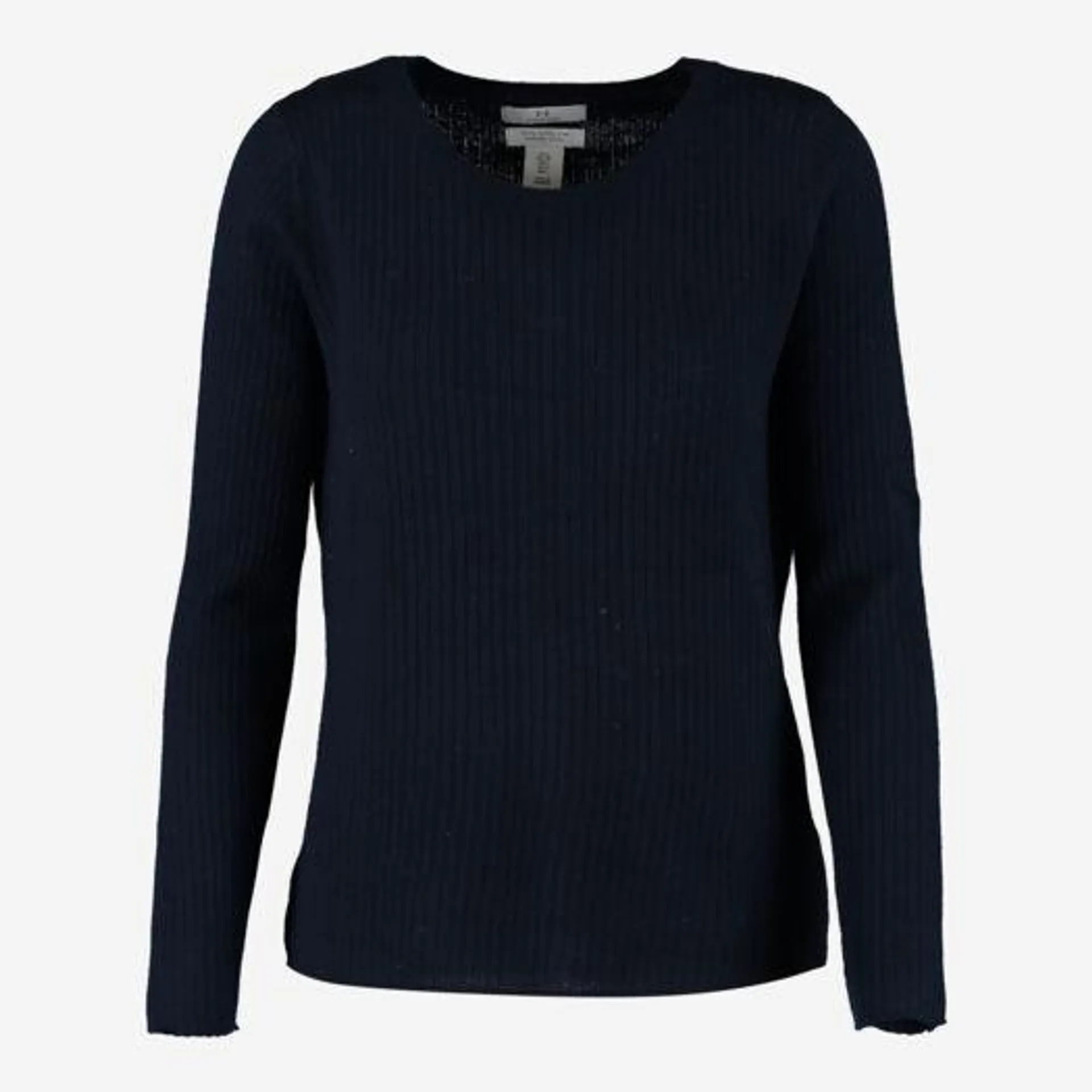 Navy Blue Crew Neck Wool Jumper