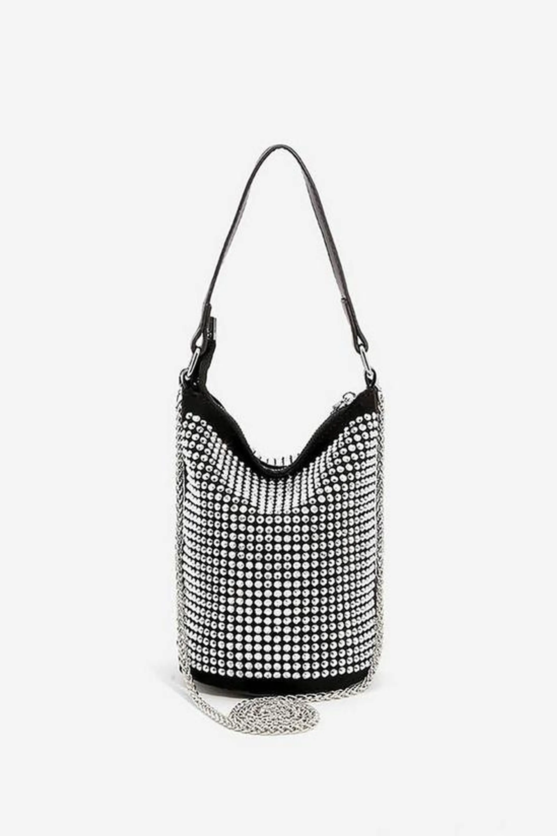 Punky Shoulder Small Bag Silver