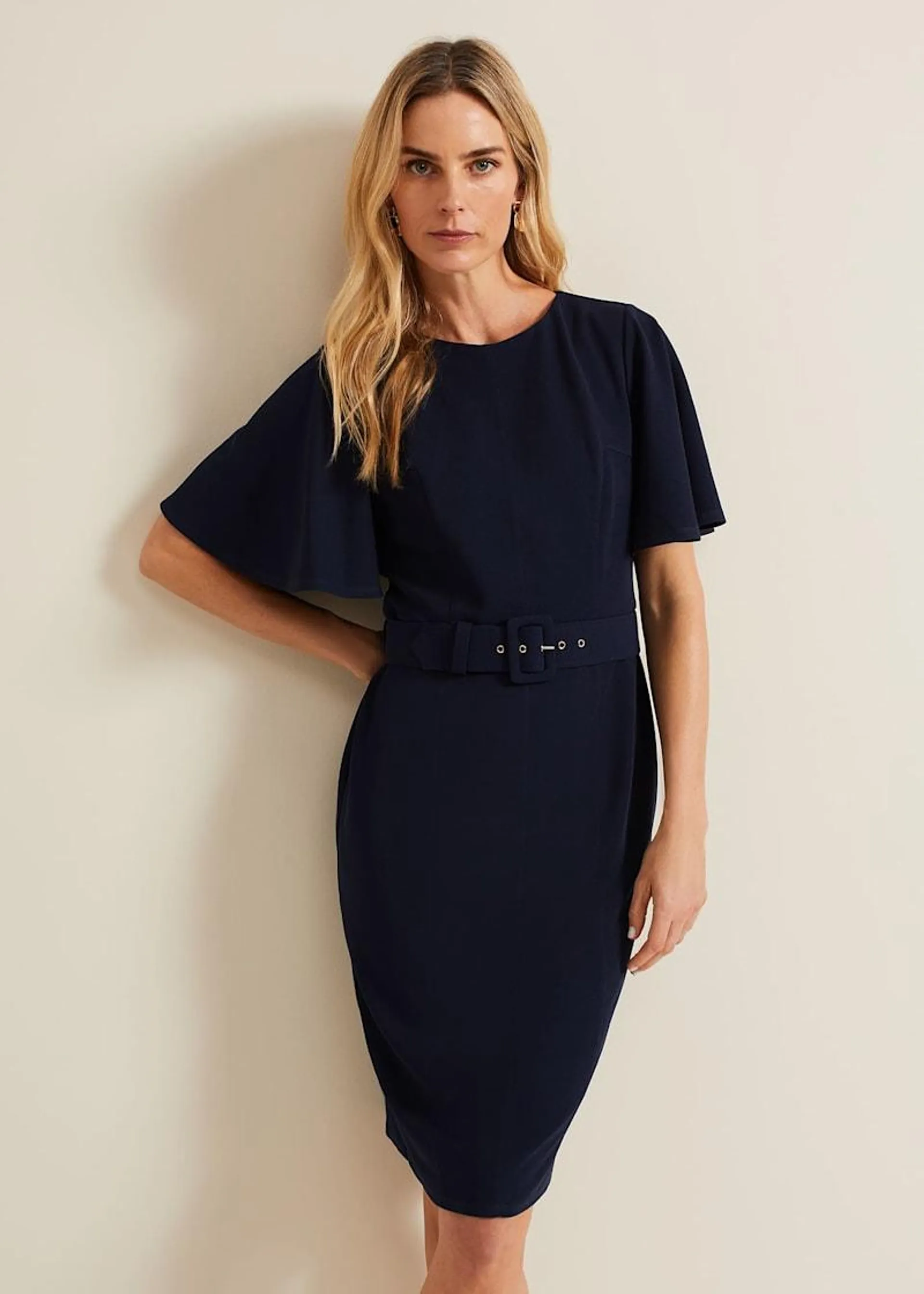 Fanella Belted Jersey Dress