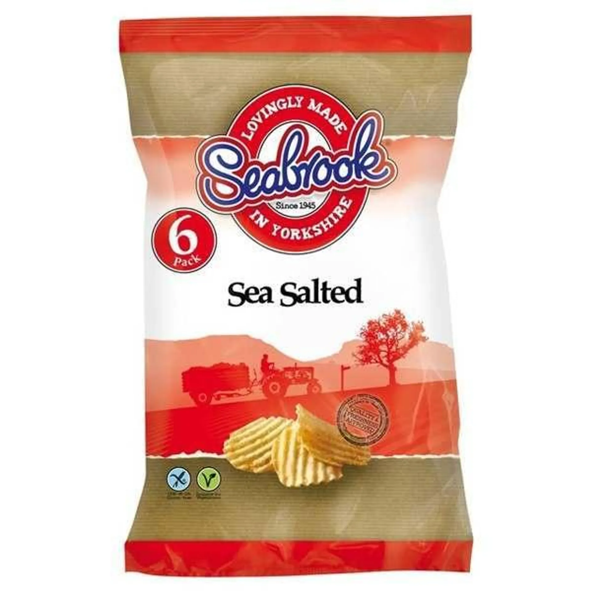 Seabrook Sea Salted The Original Crinkle Cut 6 x 25g