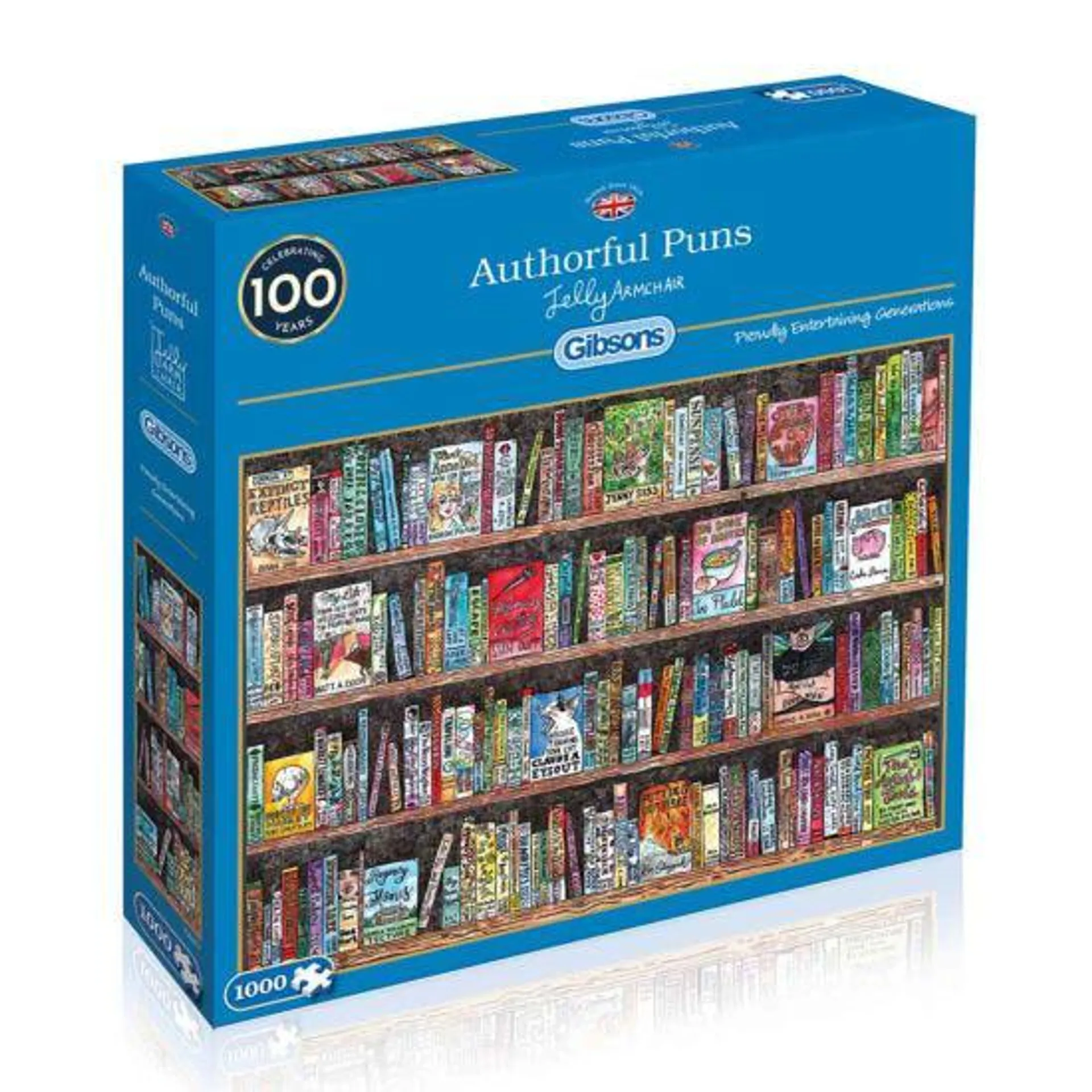 Gibsons Authorful Puns 1000 Piece Jigsaw Puzzle