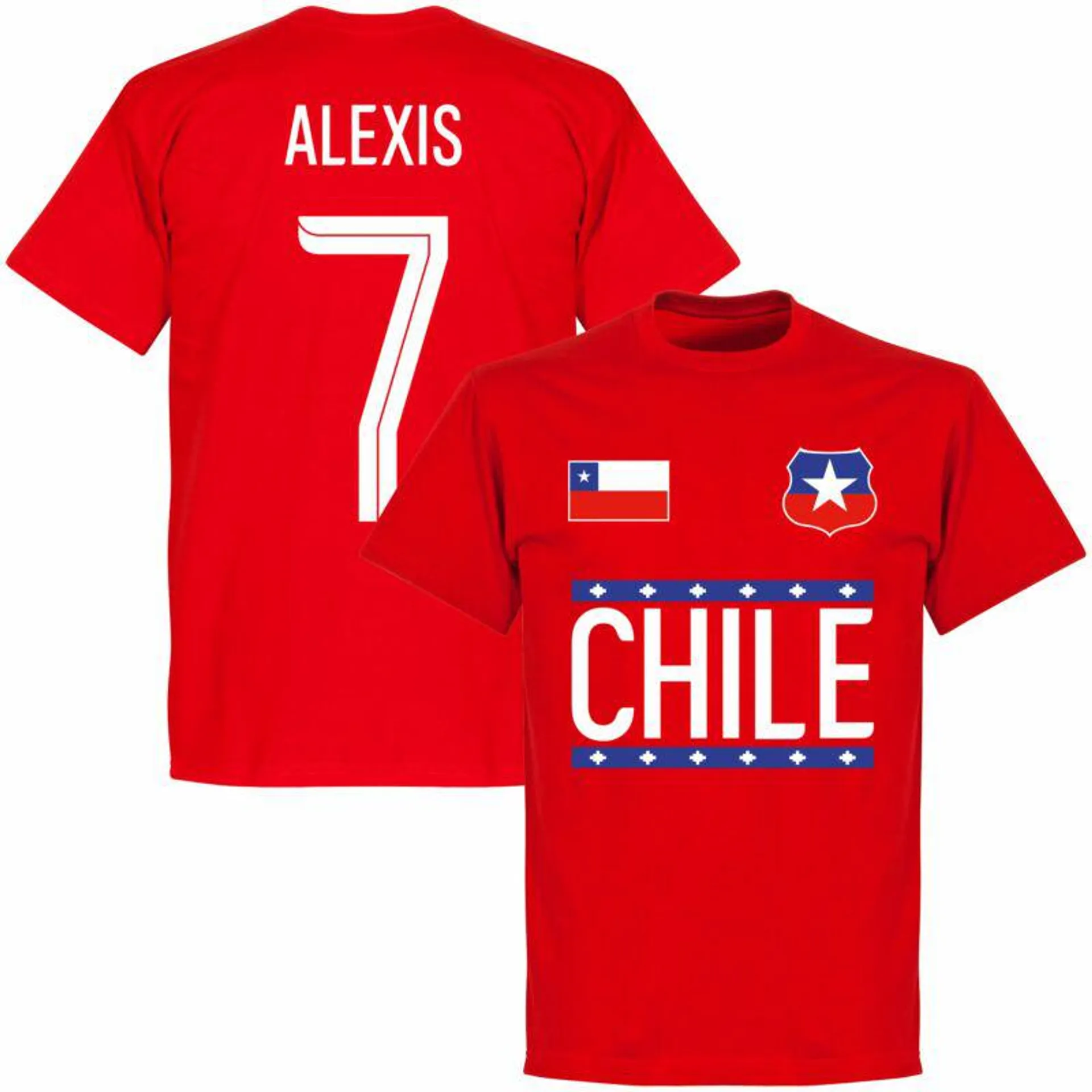 Chile Alexis 7 Team KIDS T-shirt - Red