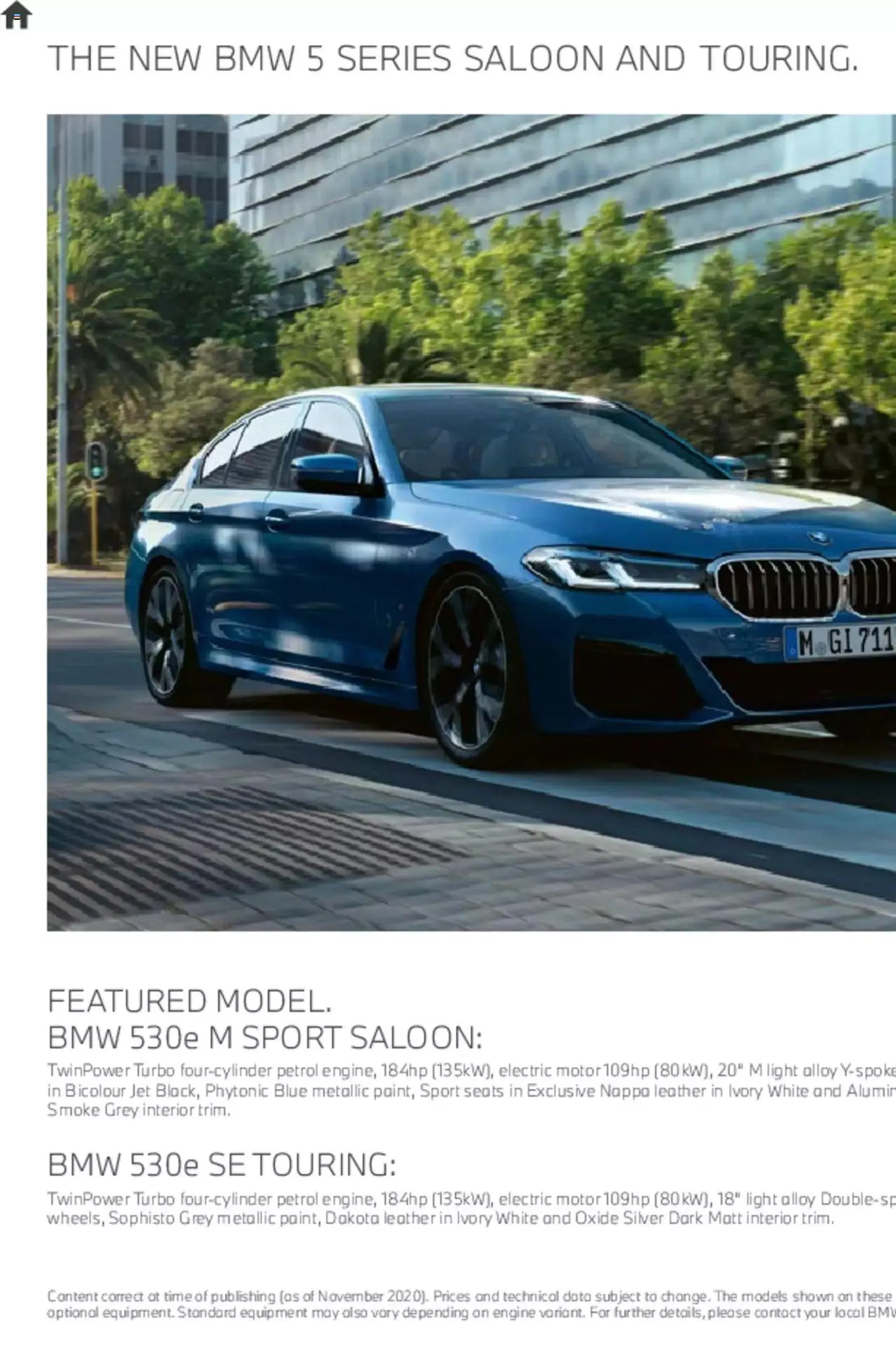BMW - Saloon and Touring Brochure - 2