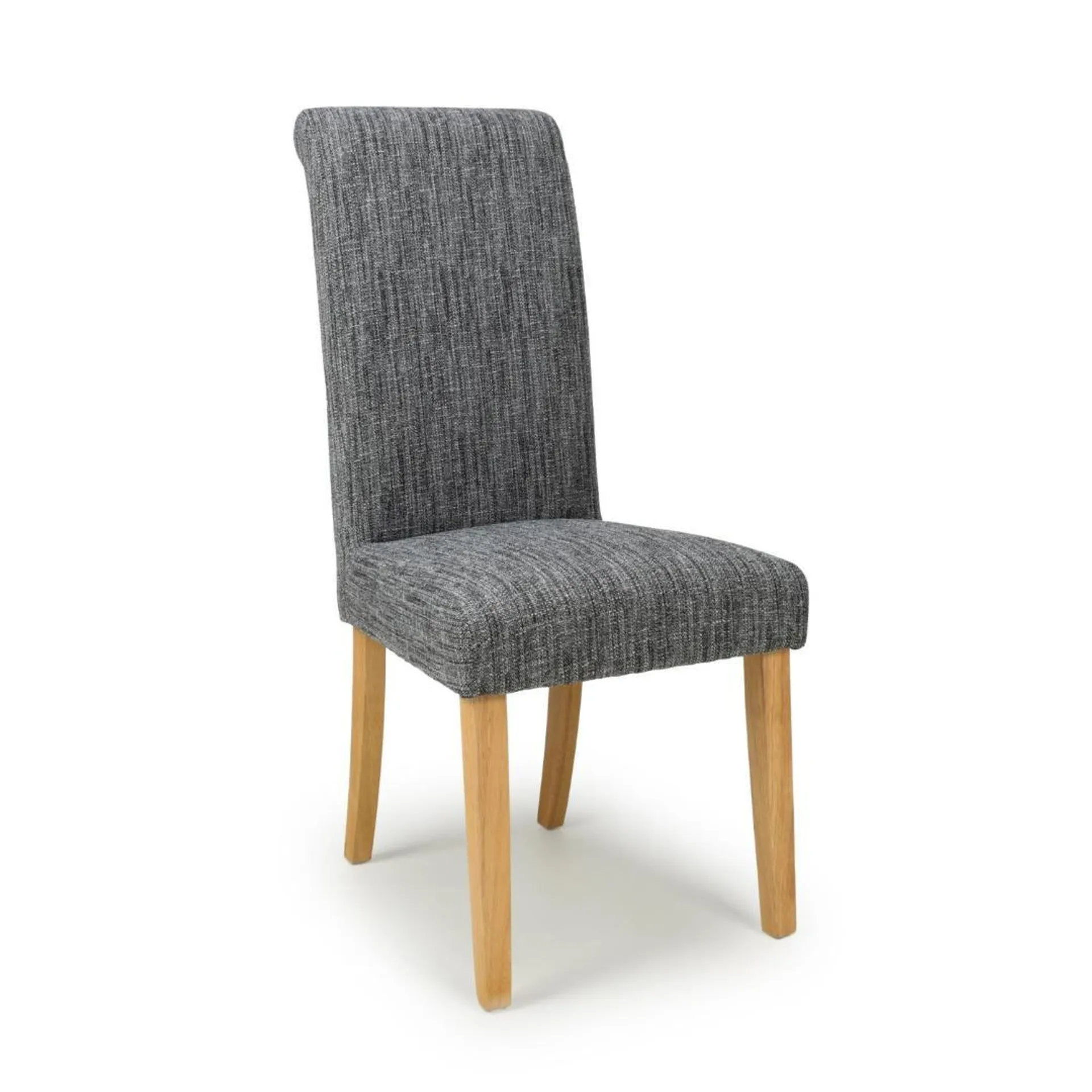 Como Grey Weave Dining Chair in Natural Legs Set Of 2