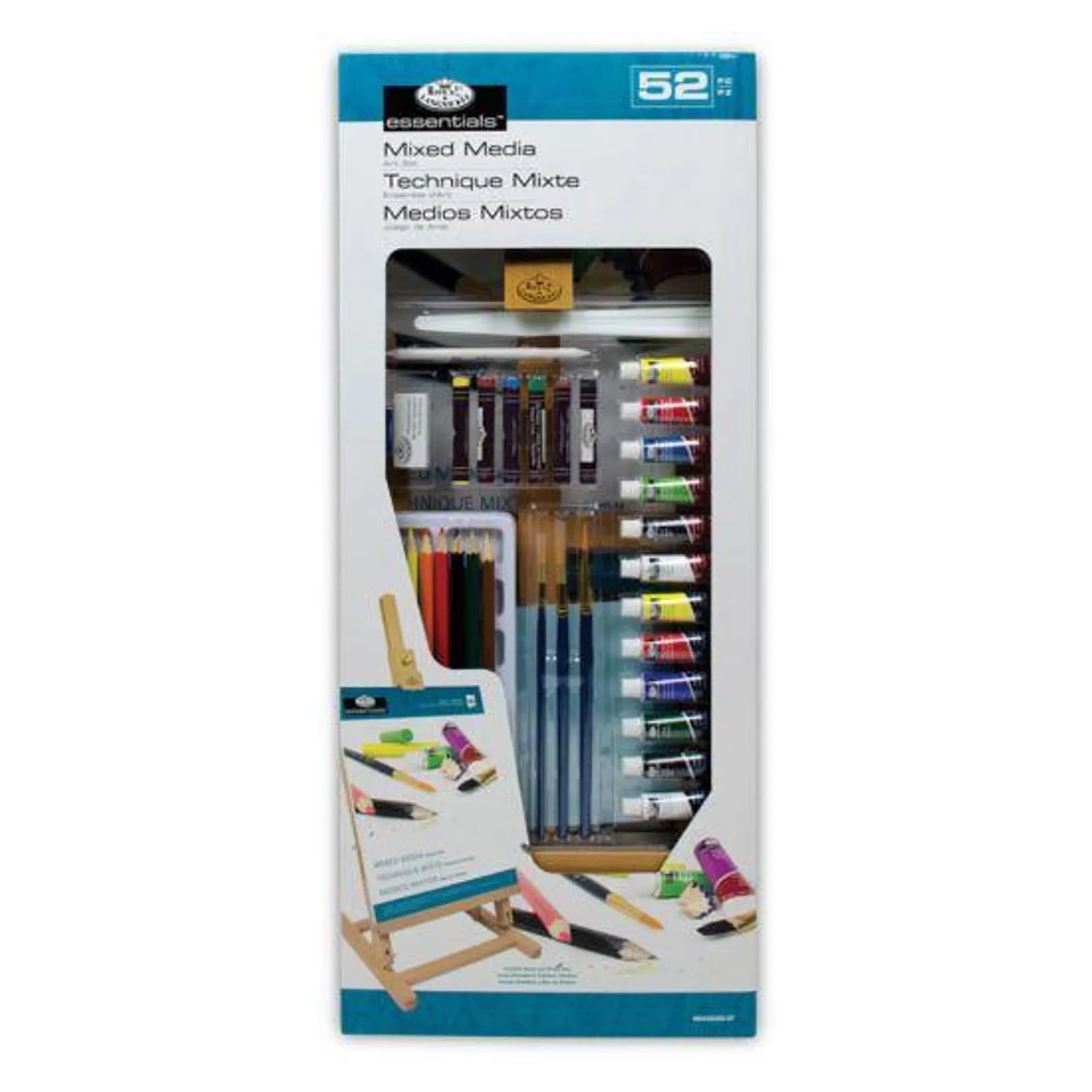 Royal and Langnickel 52 Piece Mixed Media Easel Art Set