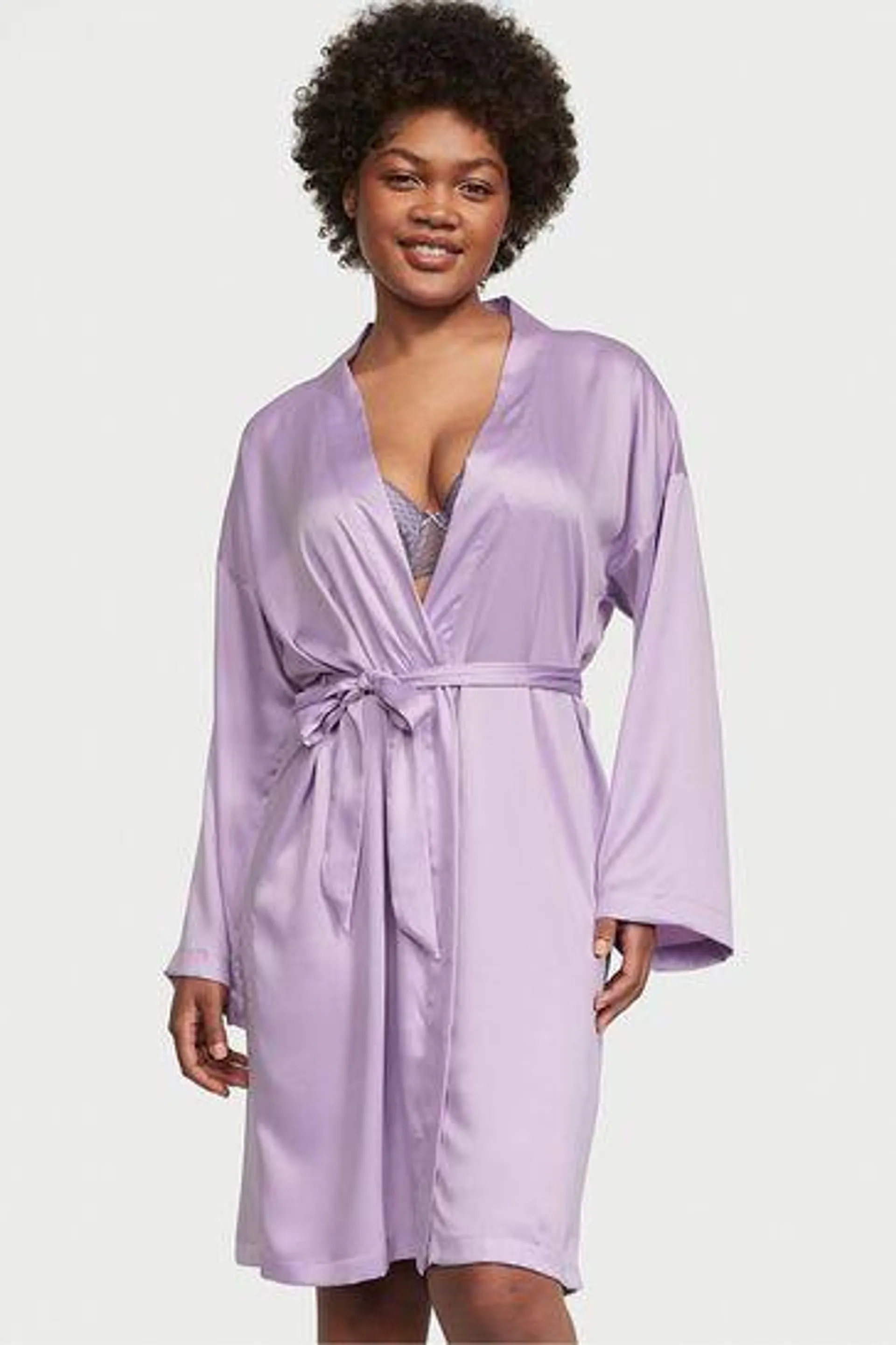 Satin Midi Robe