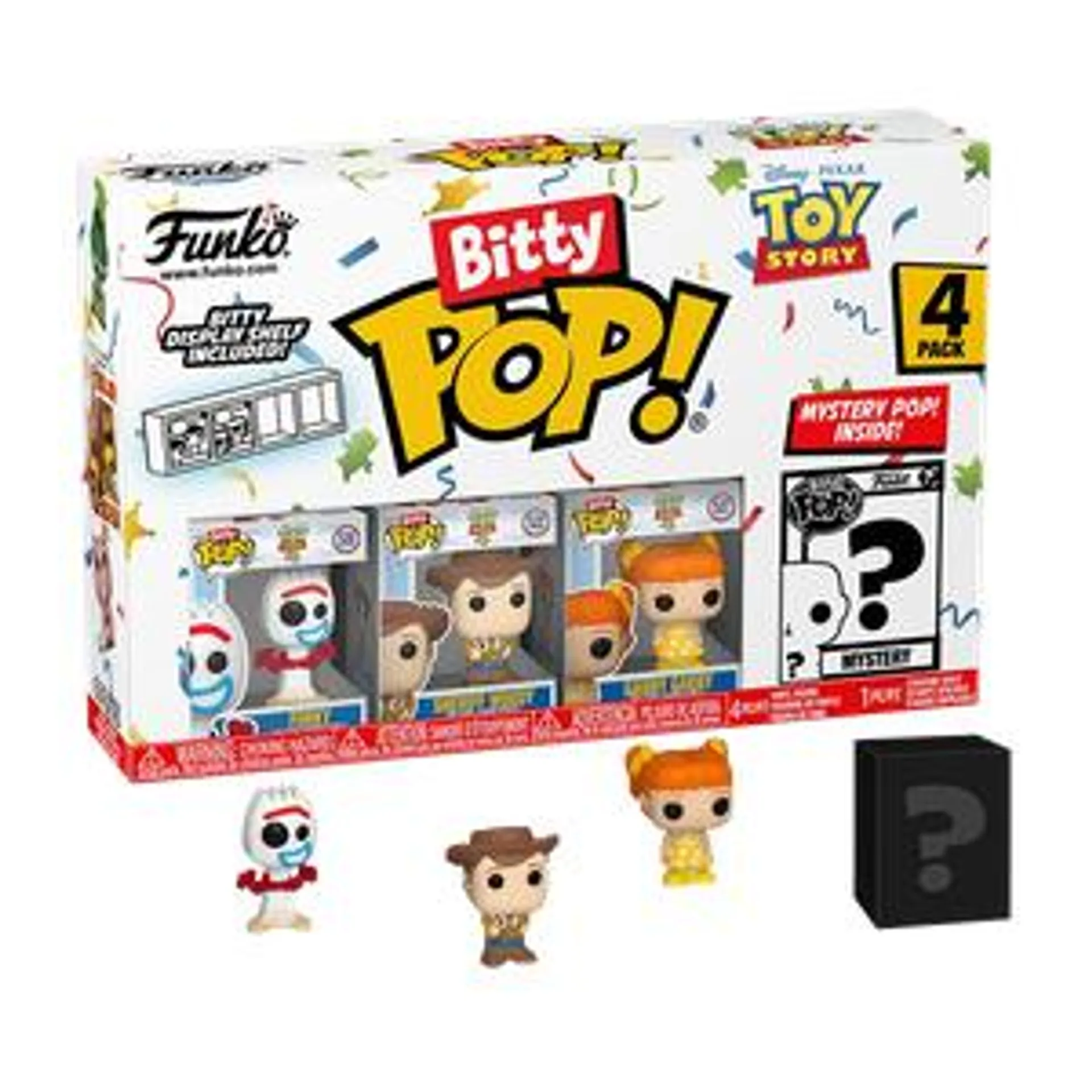Toy Story: Bitty Pop! Vinyl Figure 4-Pack: Forky, Woody, Gabby Gabyy & Mystery Figure
