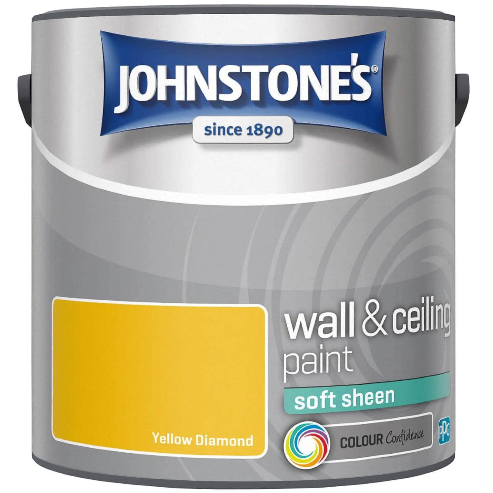 Johnstone's Paint Soft Sheen Emulsion 2.5L - Yellow Diamond