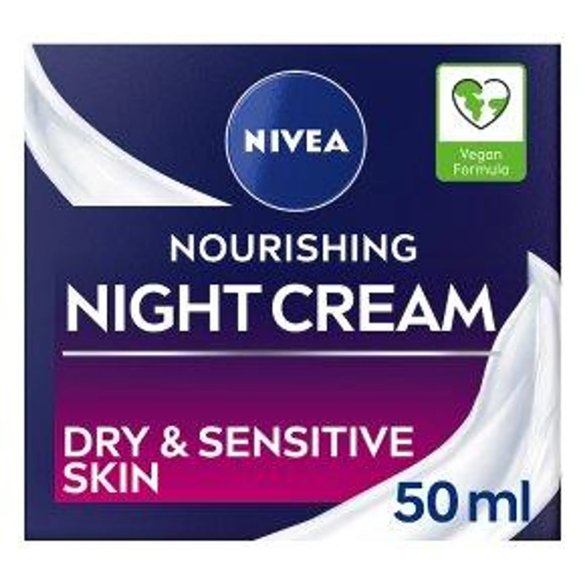 NIVEA Nourishing Night Cream Moisturiser Dry & Sensitive Skin