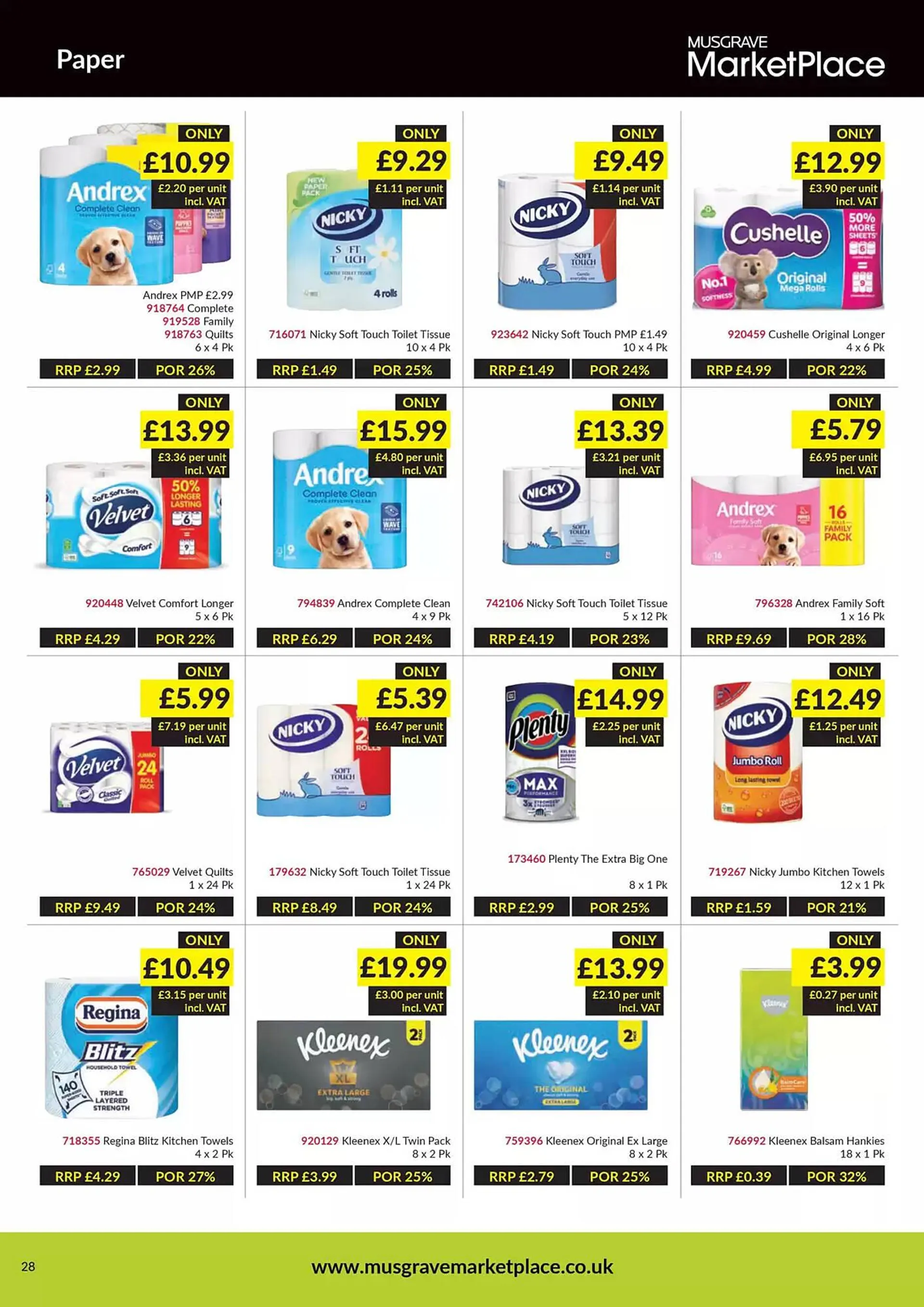 Musgrave MarketPlace leaflet from 6 January to 26 January 2025 - Catalogue Page 28