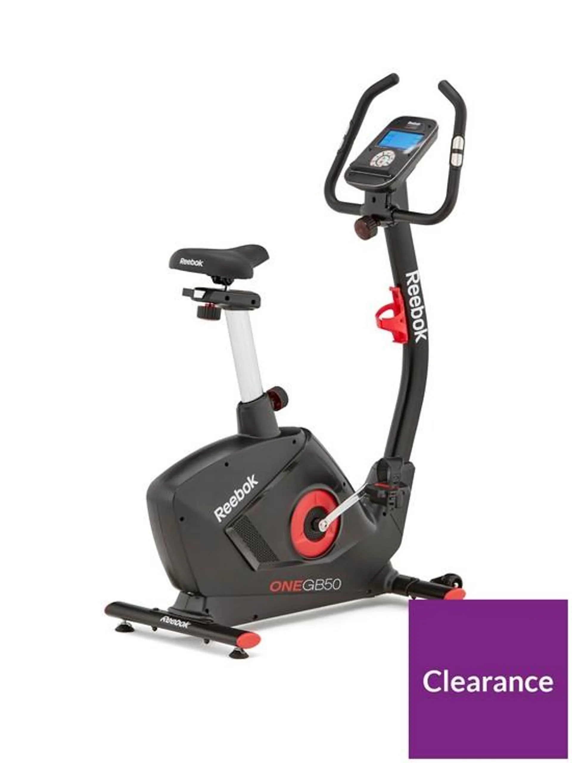 GB50 One Series Exercise Bike - Black with Red Trim