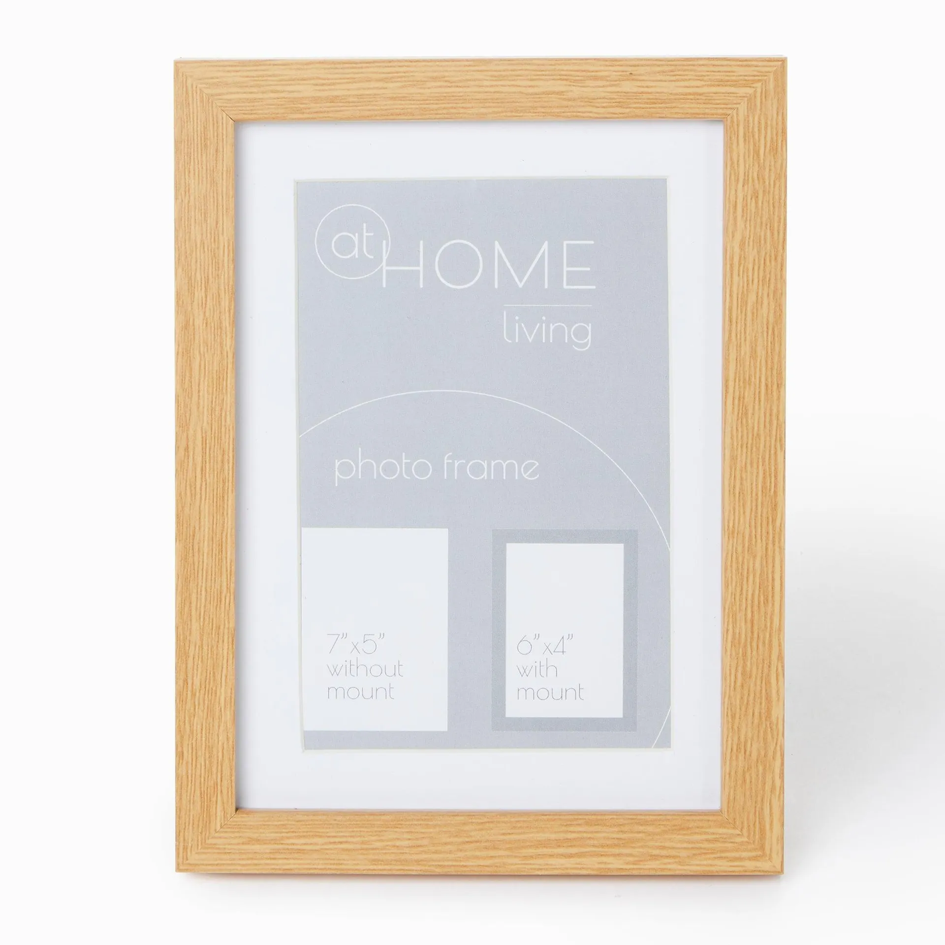 At Home Oak Picture Frame With Mount - Small