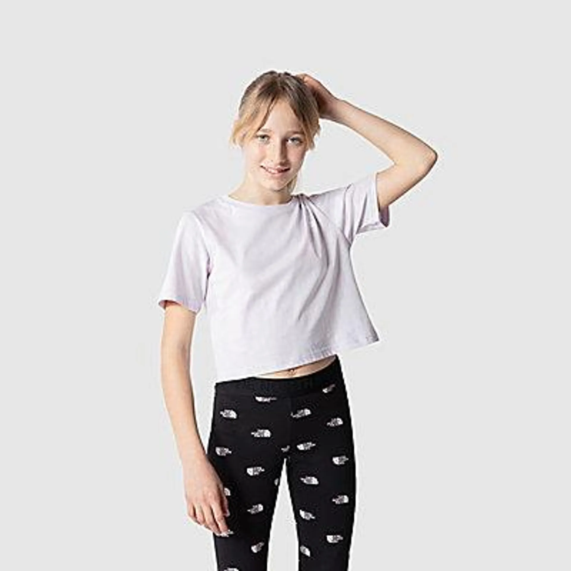 Girls' Simple Dome Cropped T-Shirt