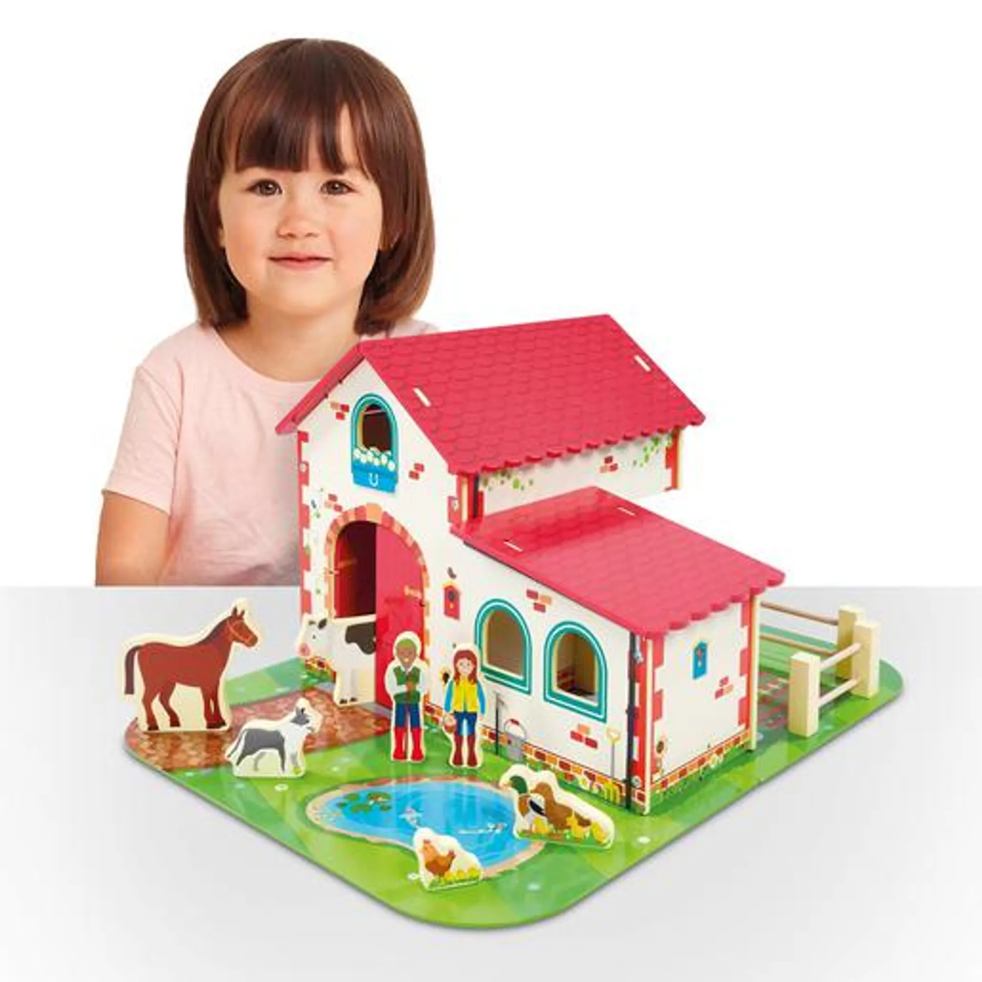 Early Learning Centre Wooden Farm Playset