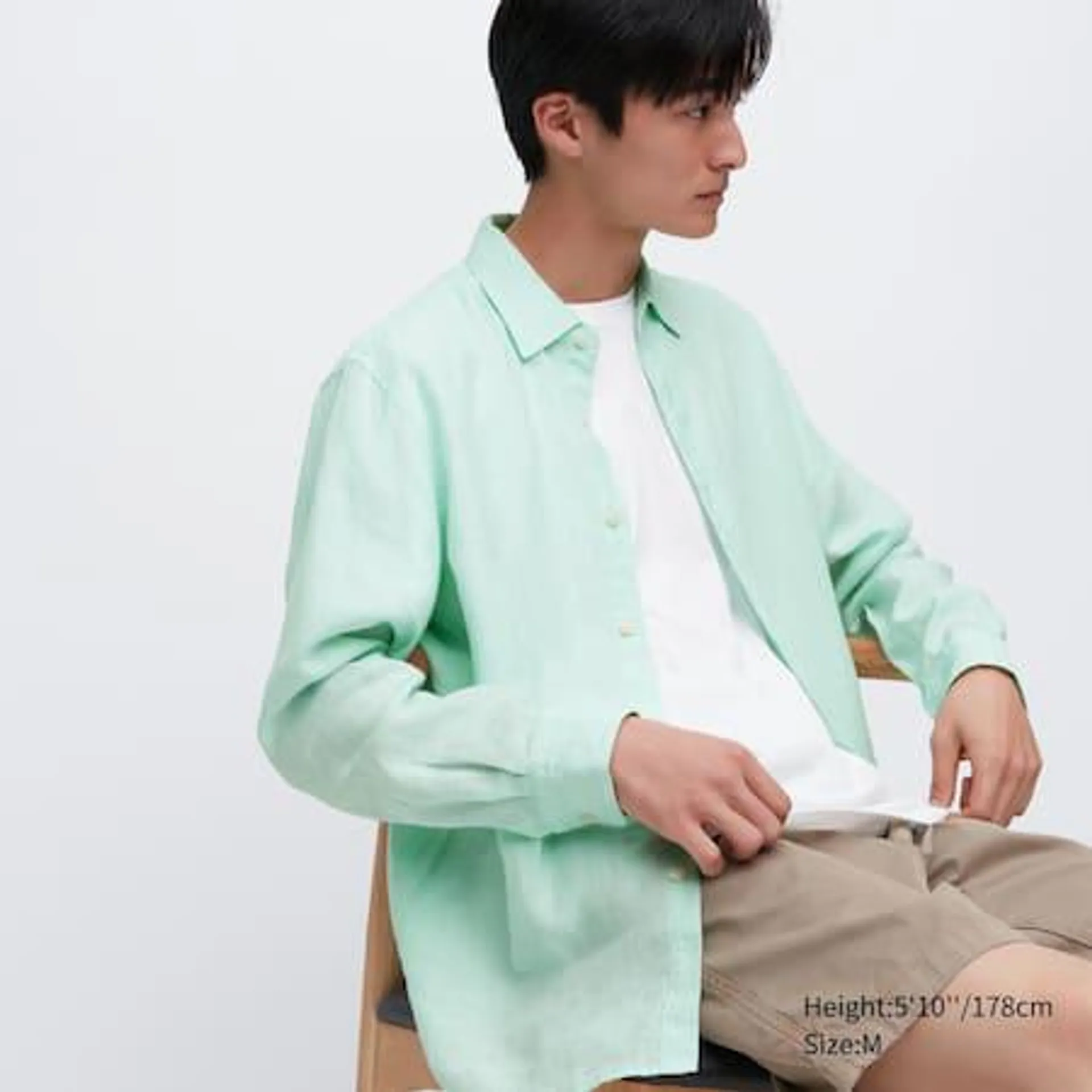 100% Premium Linen Regular Fit Shirt (Regular Collar)