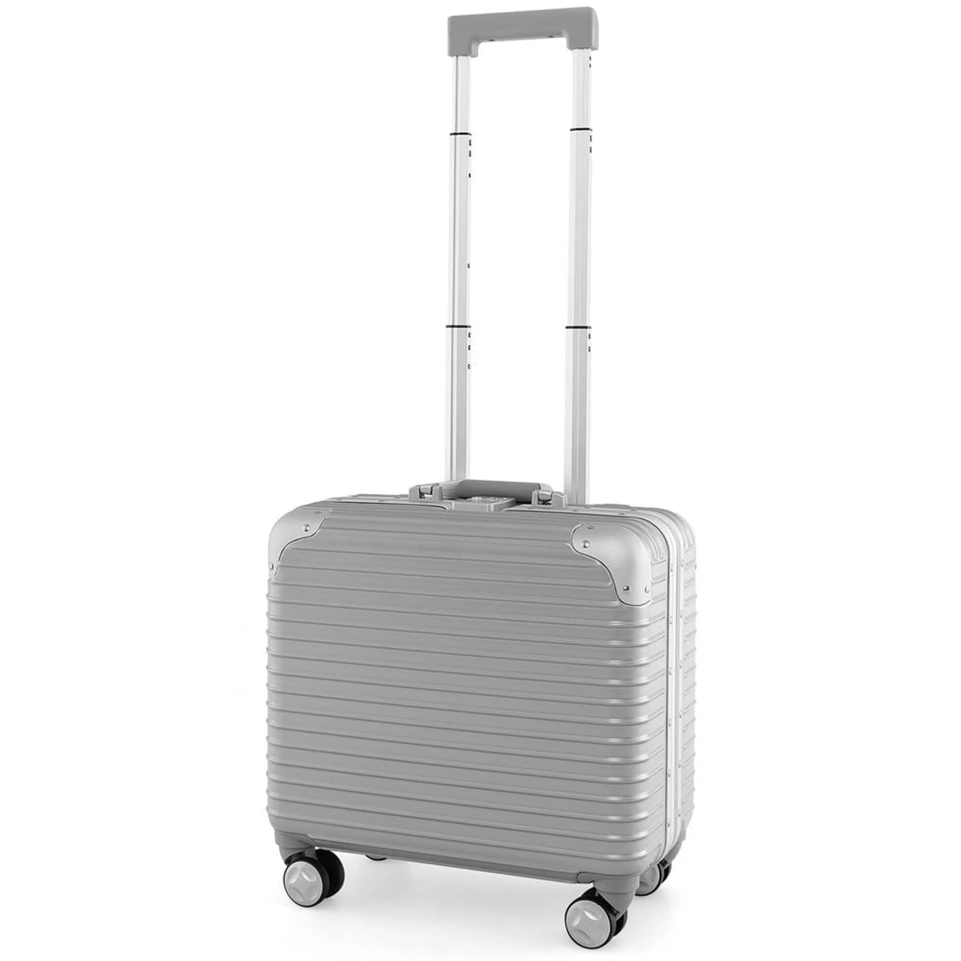 Costway Silver Under Seat Carry On Luggage