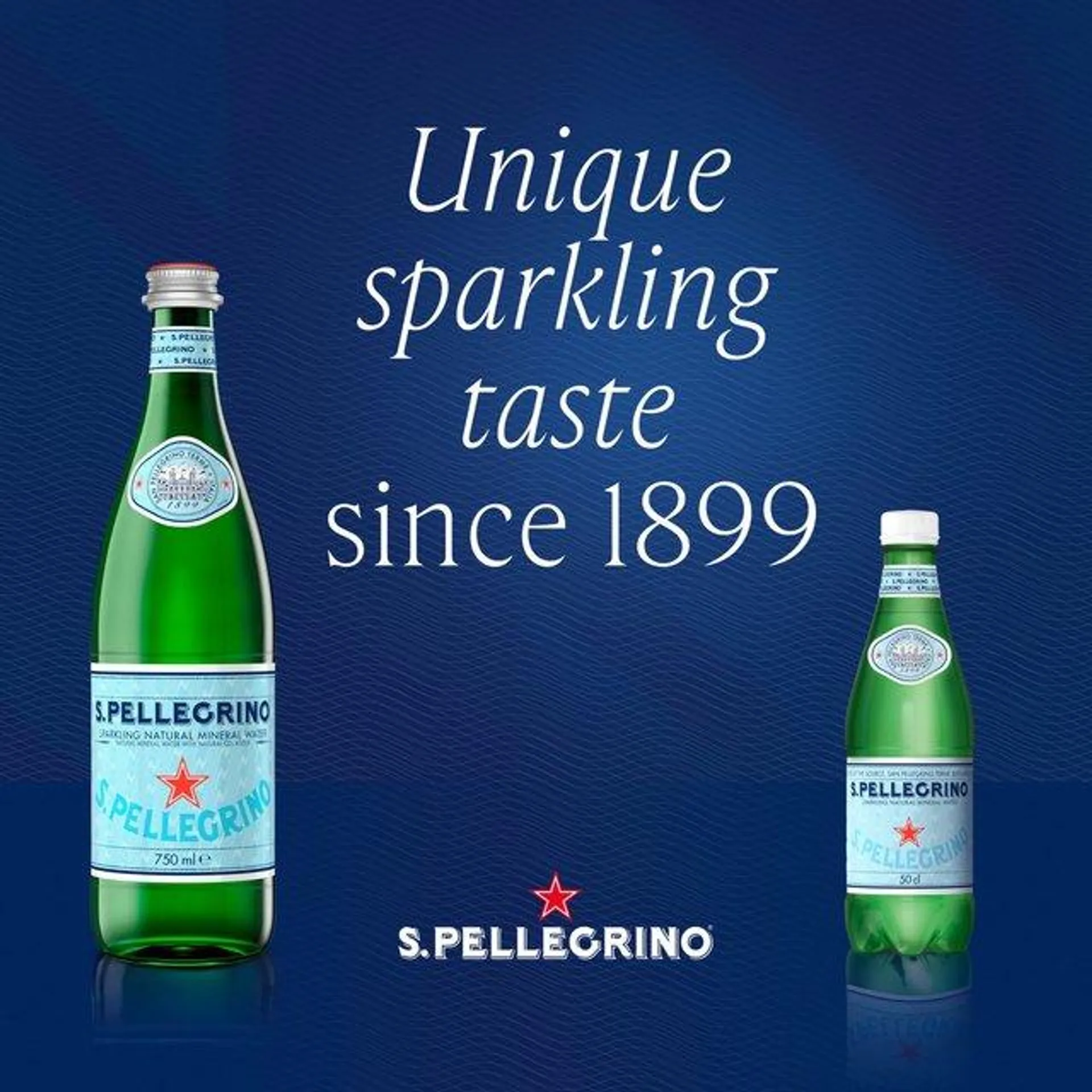 San Pellegrino Sparkling Natural Mineral Water Glass