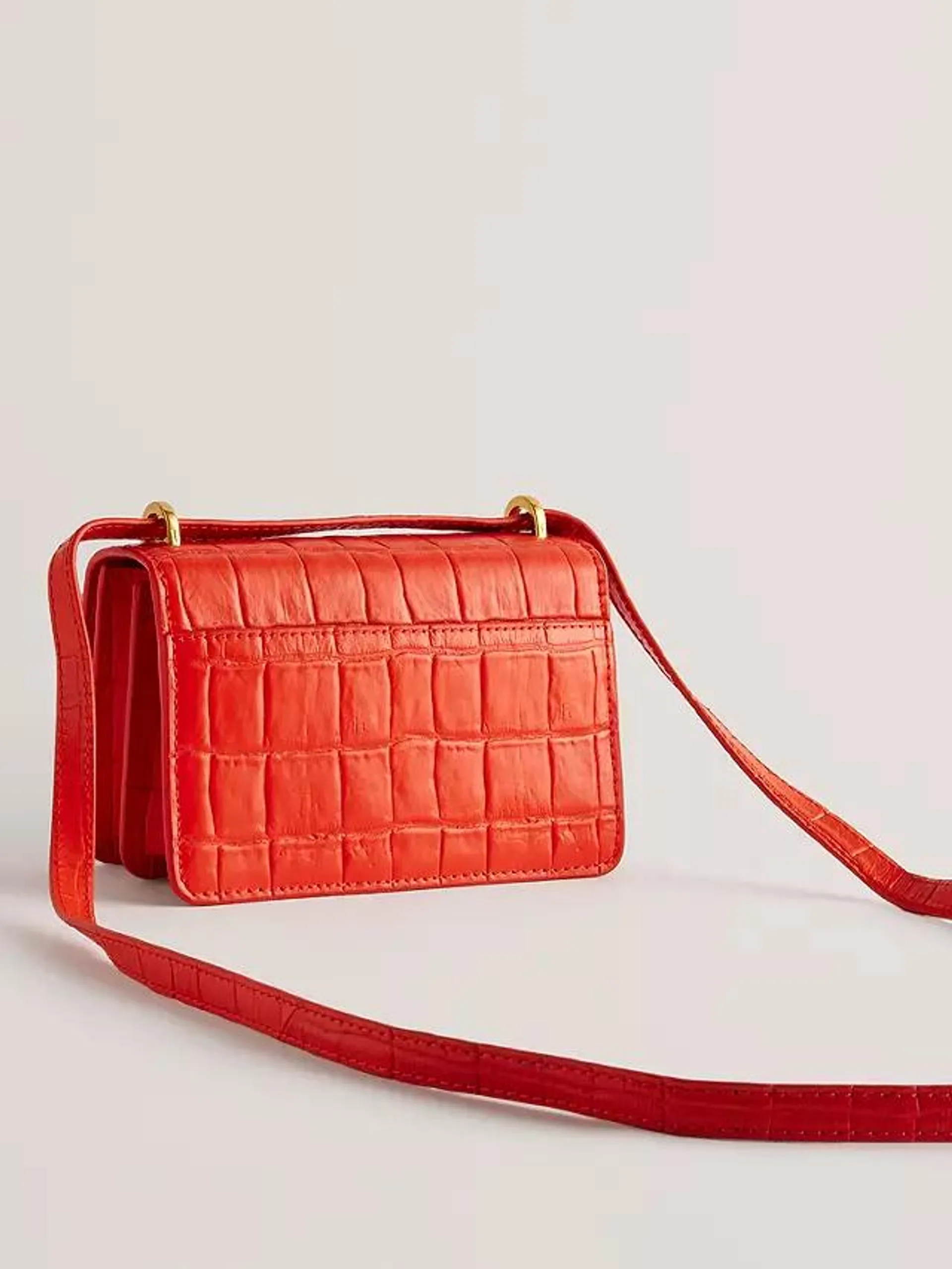 Ssloane Croc Effect Leather Cross Bosy Bag