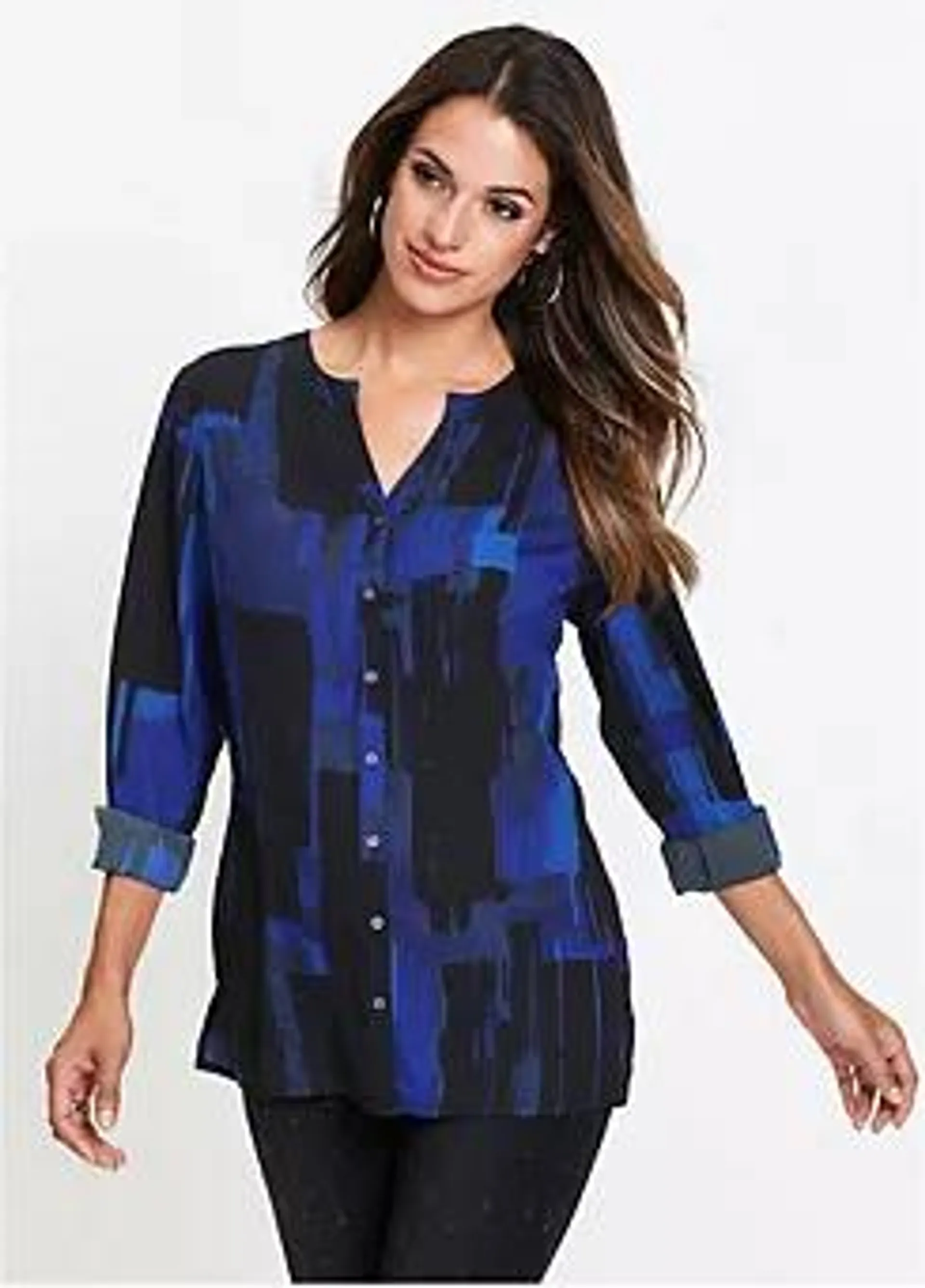 Abstract Print Blouse