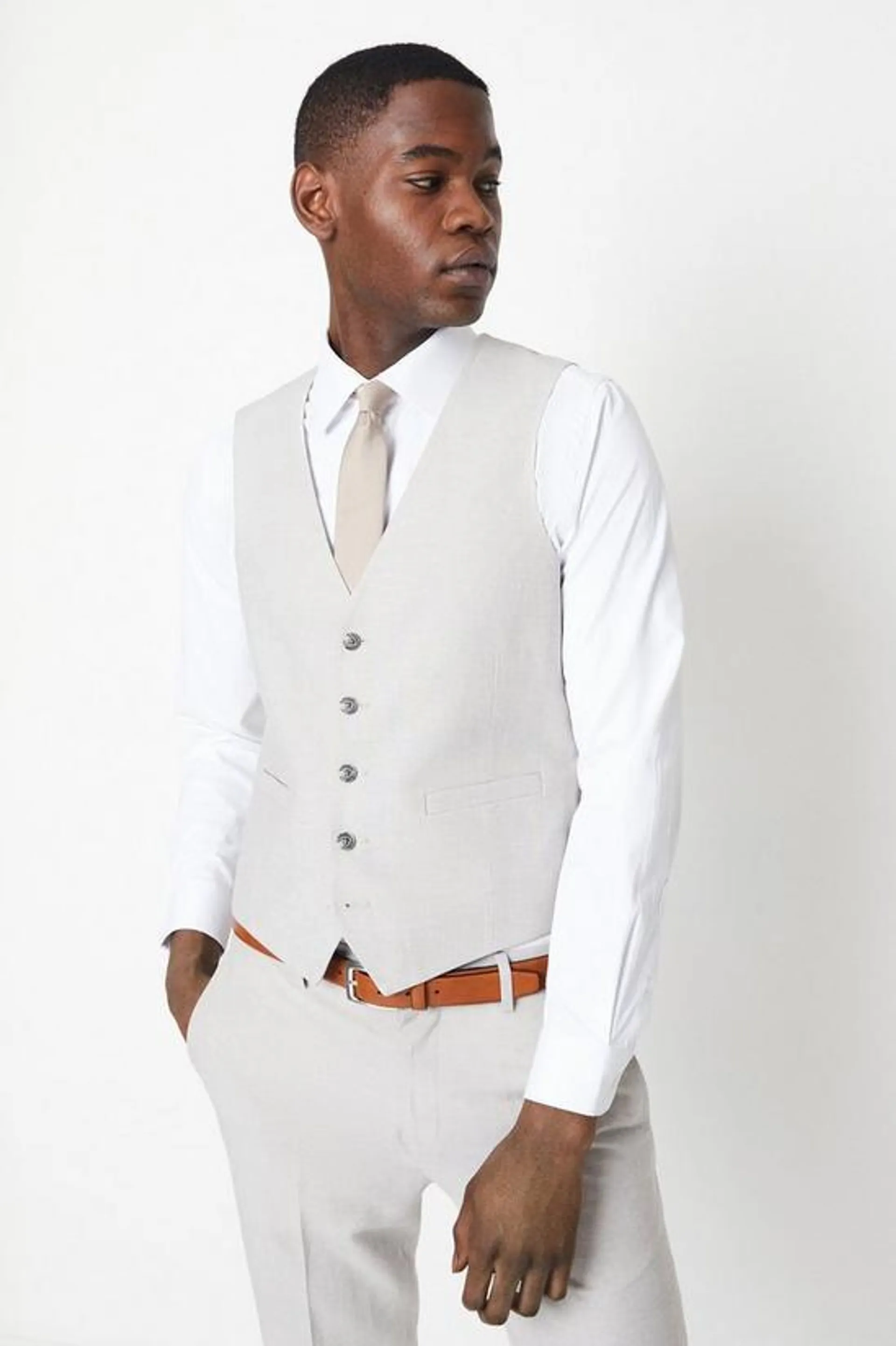 Linen Suit Waistcoat