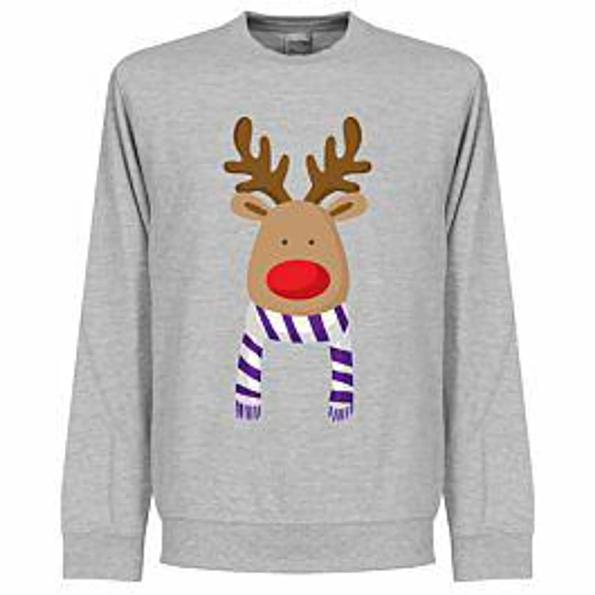 Reindeer Purple / White Supporter Sweatshirt - Grey