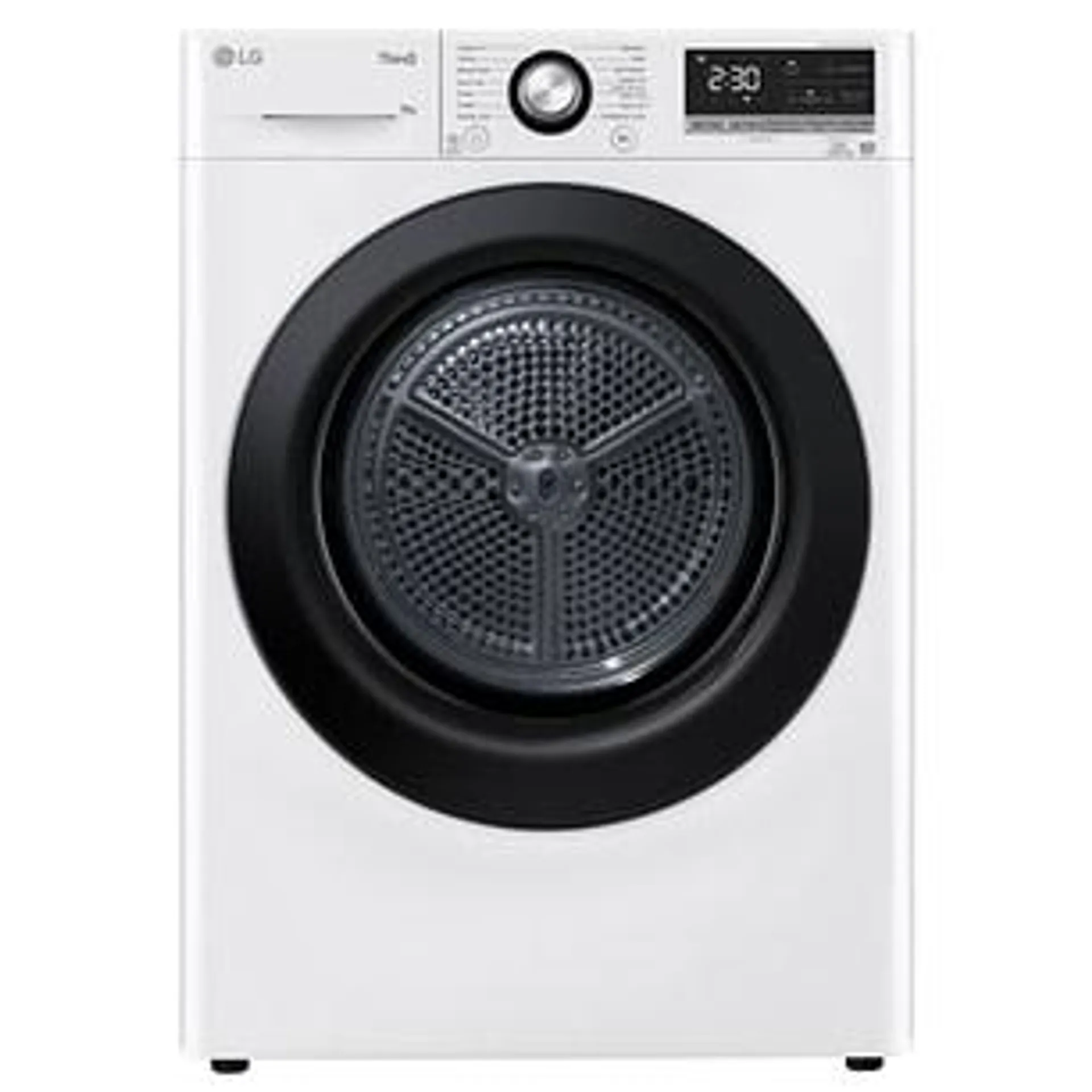 LG FDV309WN 9kg Eco Hybrid Heat Pump Condenser Tumble Dryer – WHITE