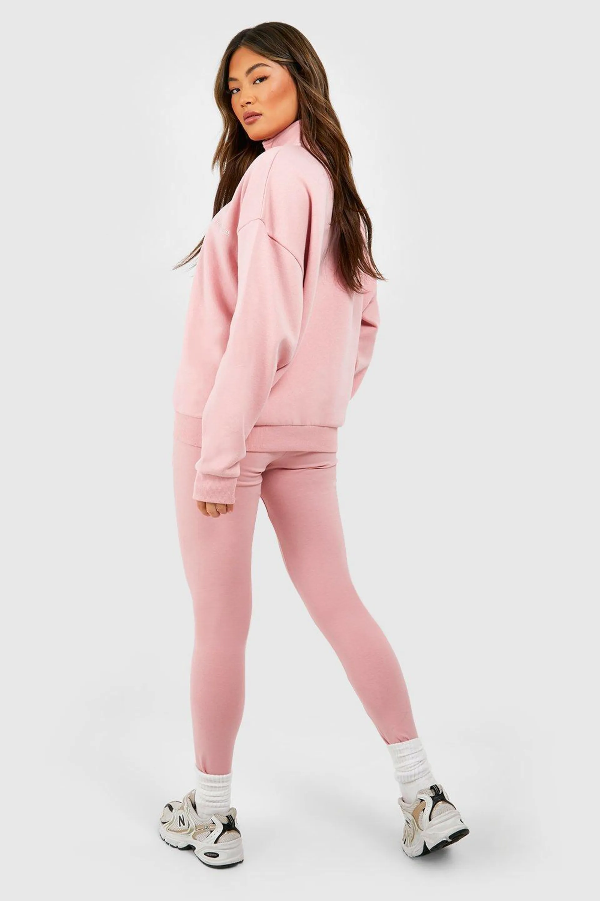 DSGN Studio Half Zip Sweatshirt And Legging Set