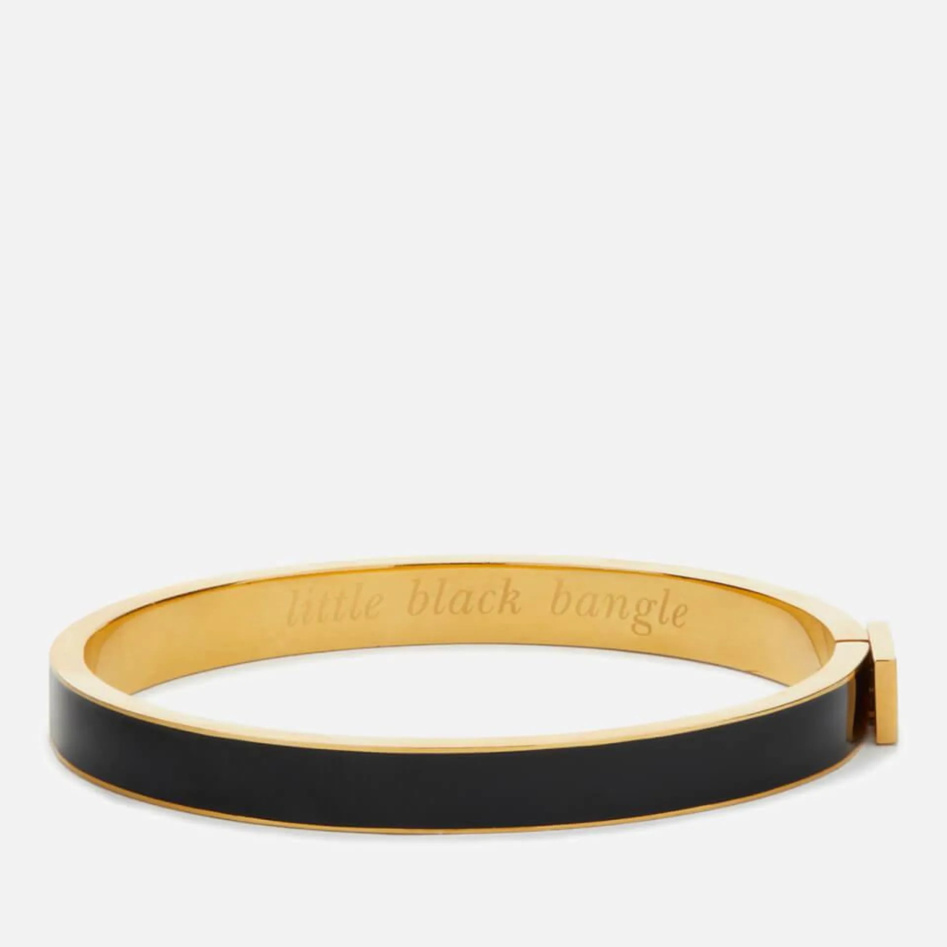 Kate Spade New York Idiom 'Little Black Bangle' Gold-Plated Bangles