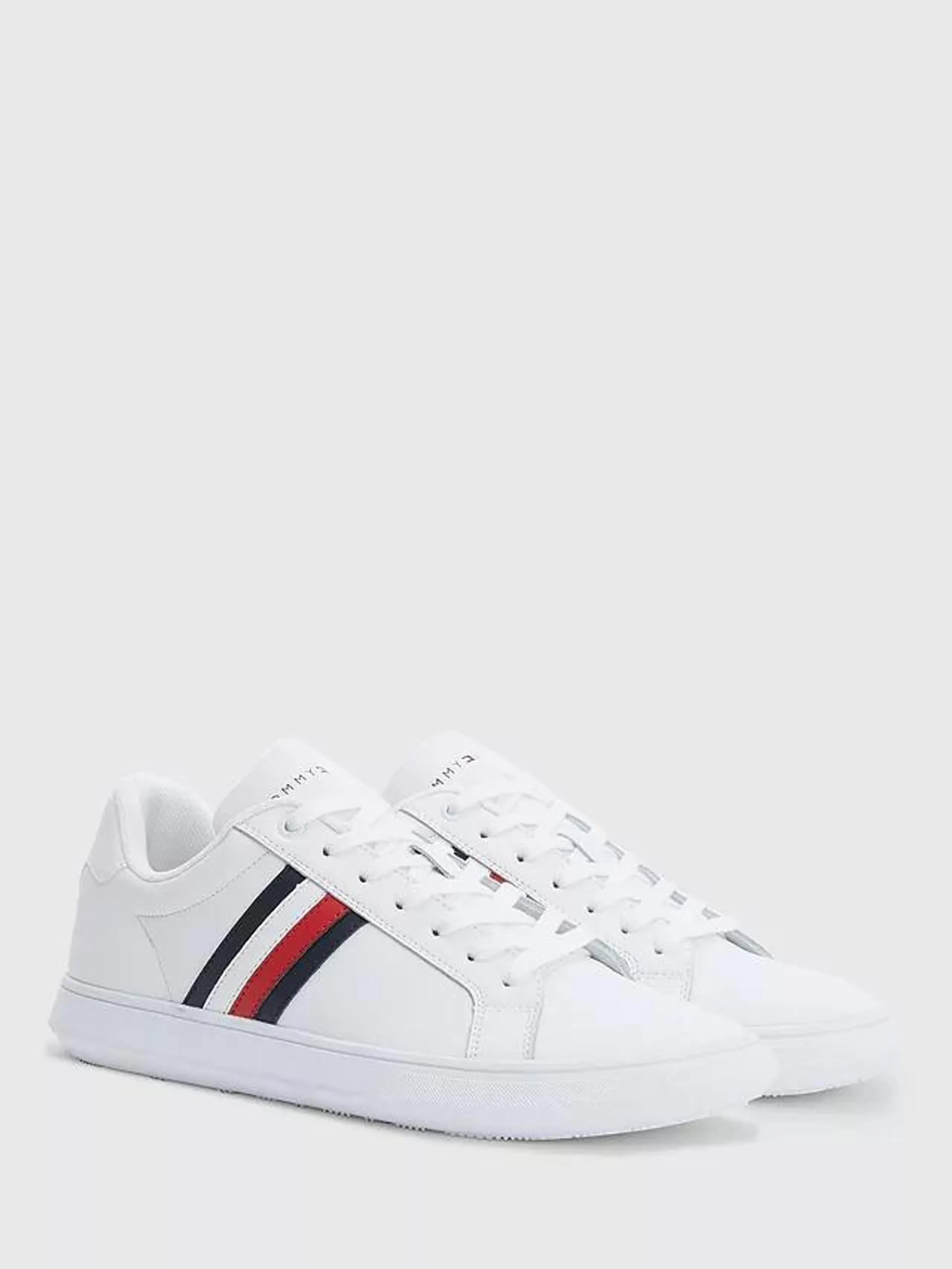 Tommy Hilfiger Corporate Leather Trainers, White