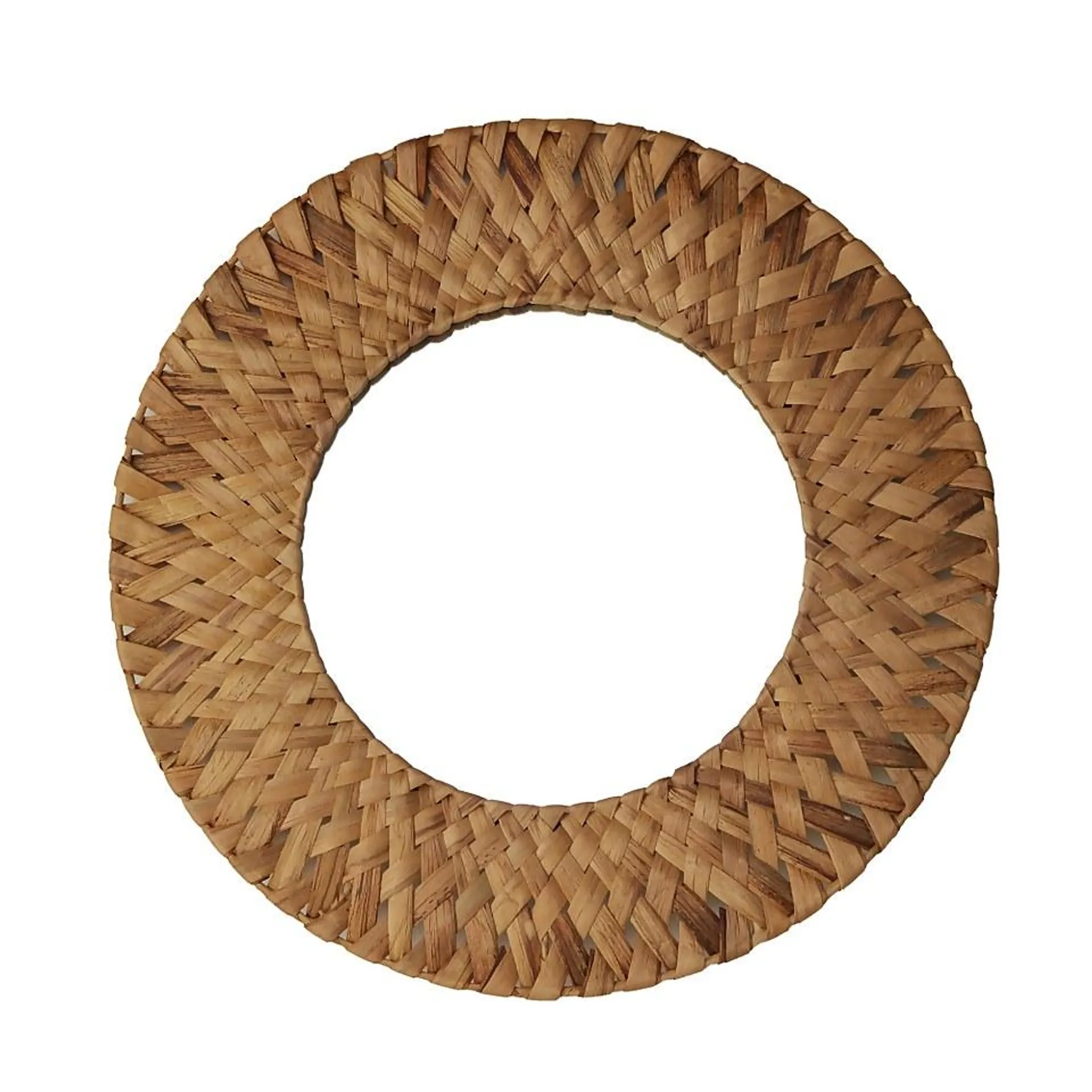 Mumbai Natural Woven Circular Mirror