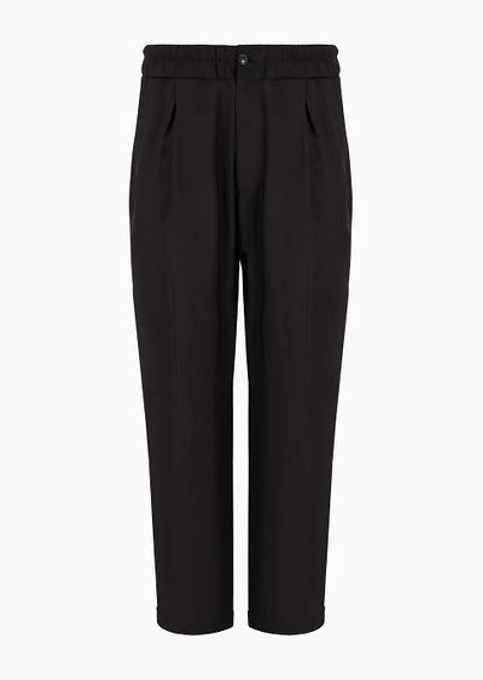 ASV one-pleat trousers in Lyocell and silk canvas