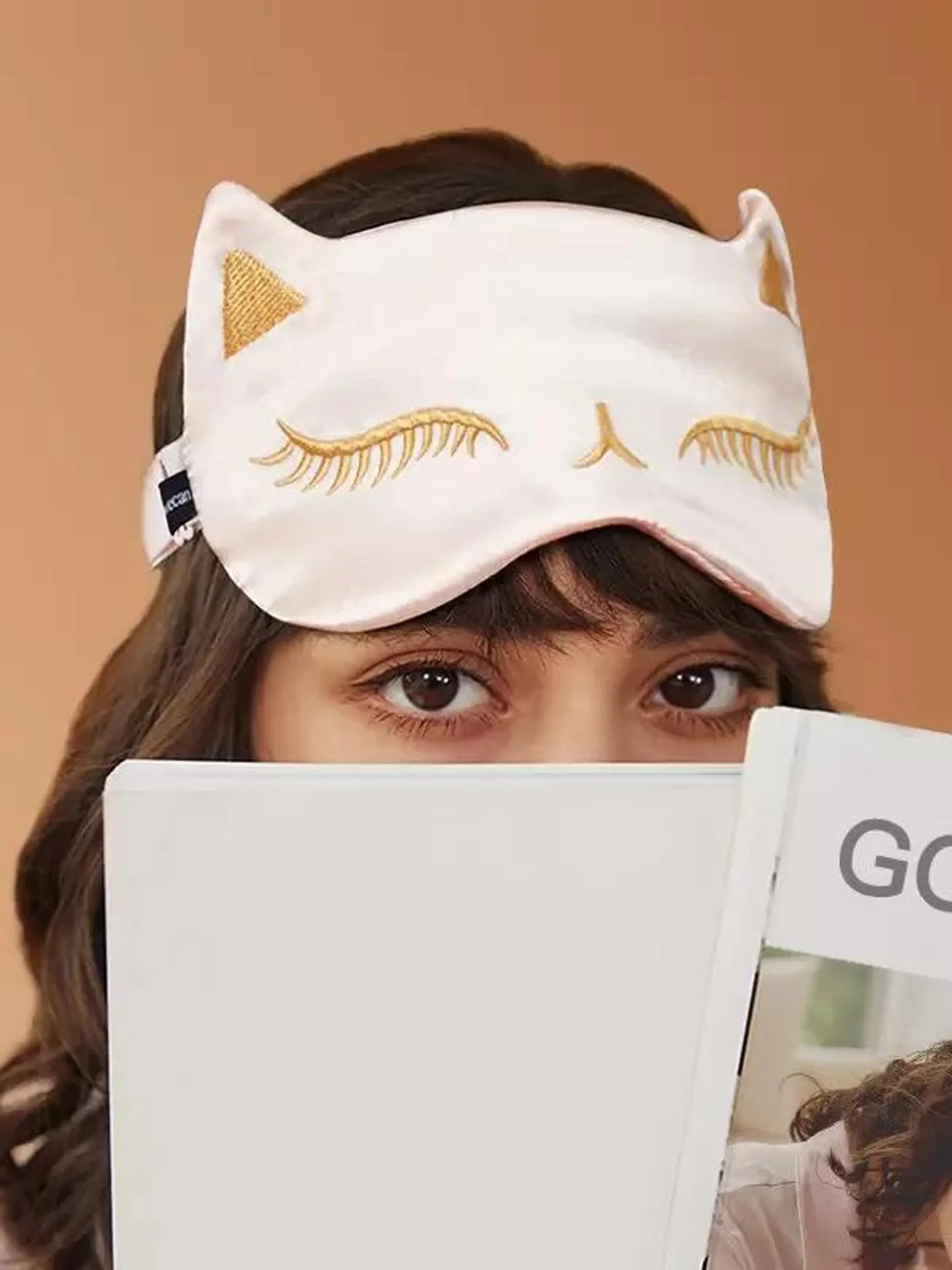 Cute Silk Sleep Mask Light-Blocking Breathable Eye Mask