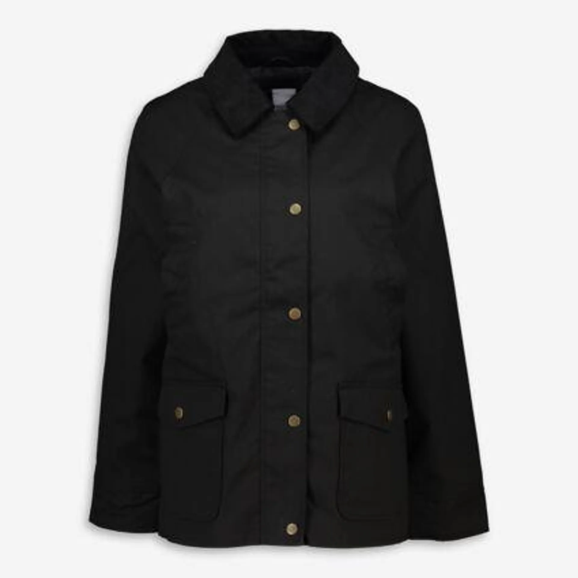 Black Waxed Harriet Jacket