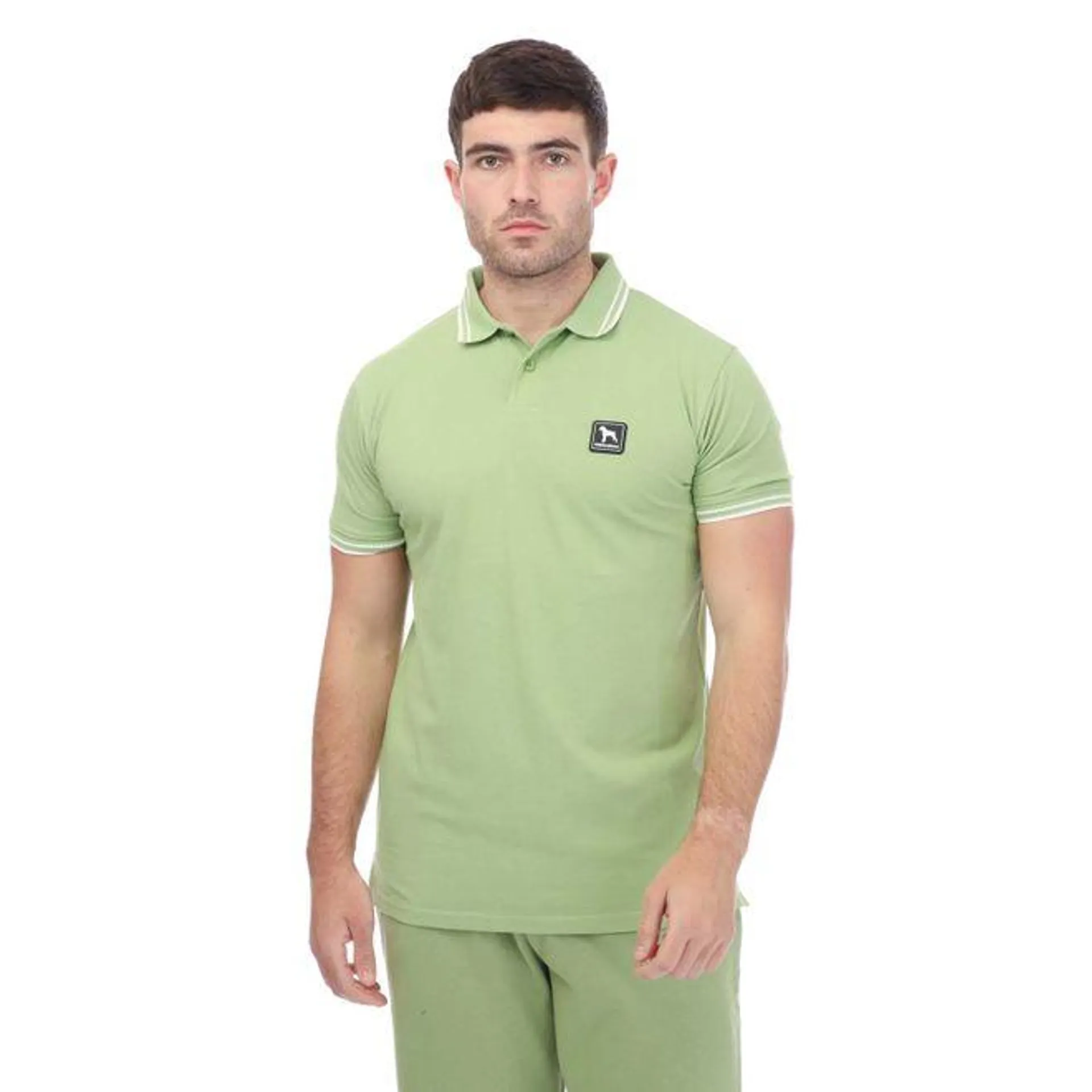 One True Saxon Mens Dixon Polo Shirt in Green