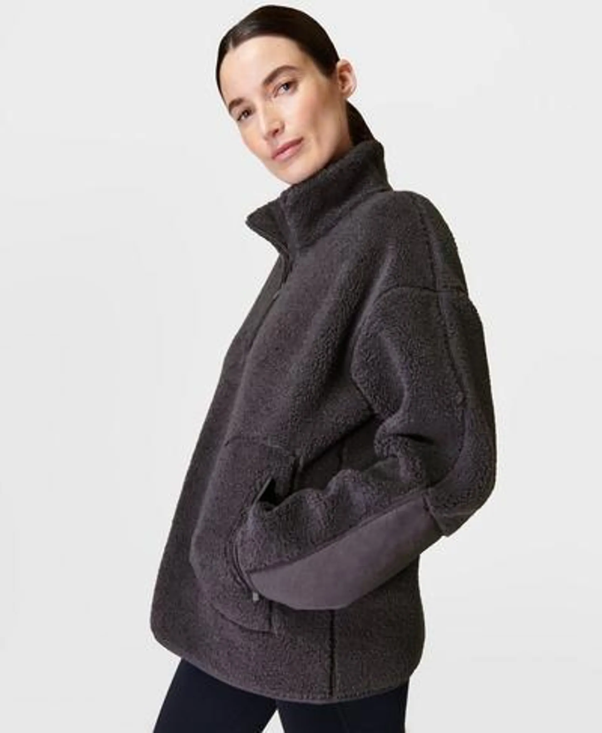 Plush Fleece Textured Half Zip