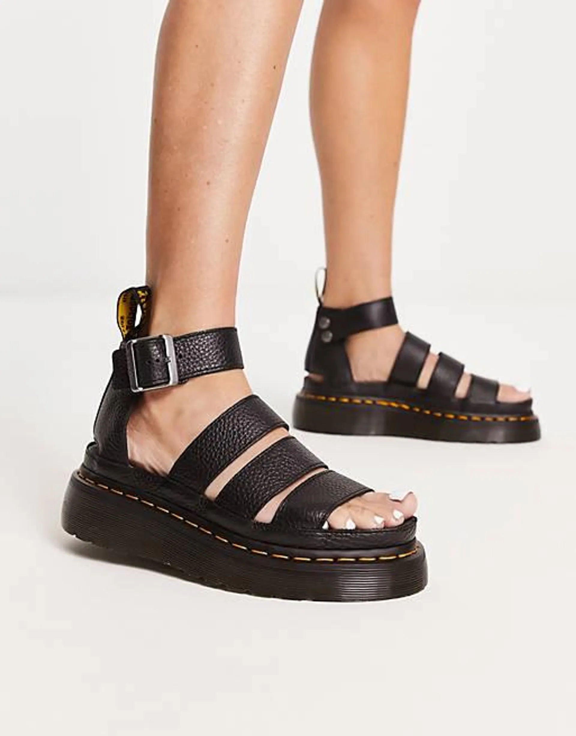 Dr Martens Clarissa ii quad chunky sandals in black