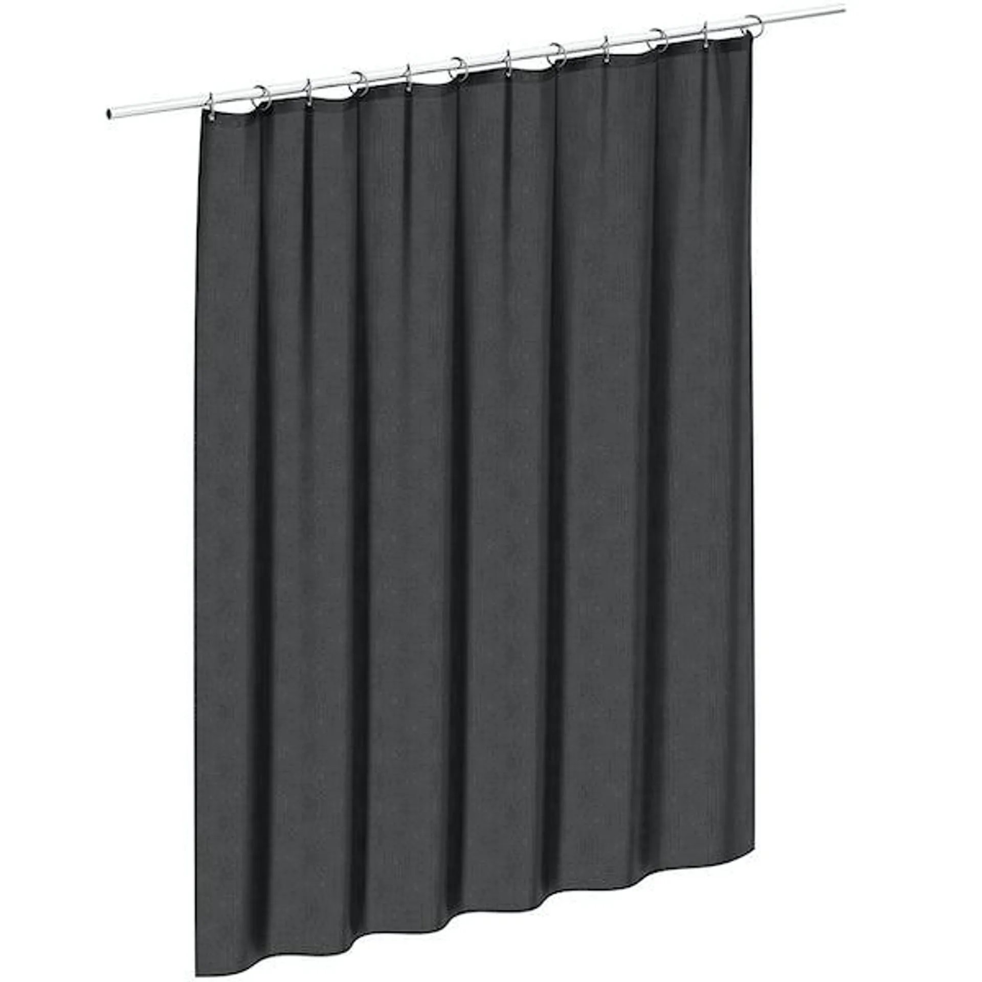 Accents black shower curtain