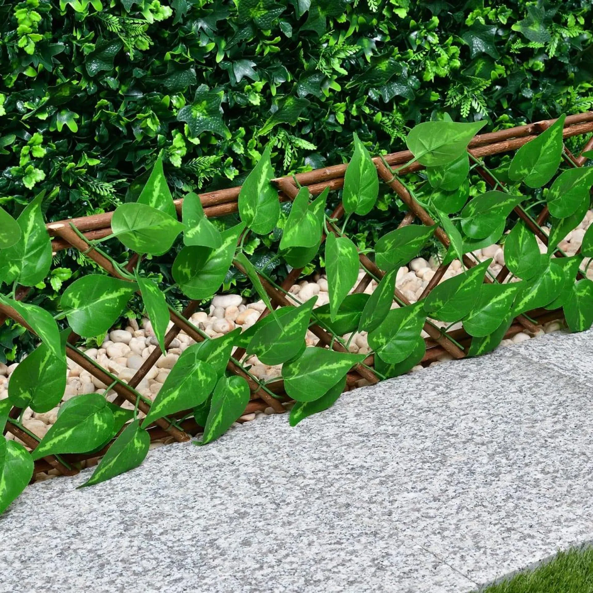 Willow Border Edging With Leaves