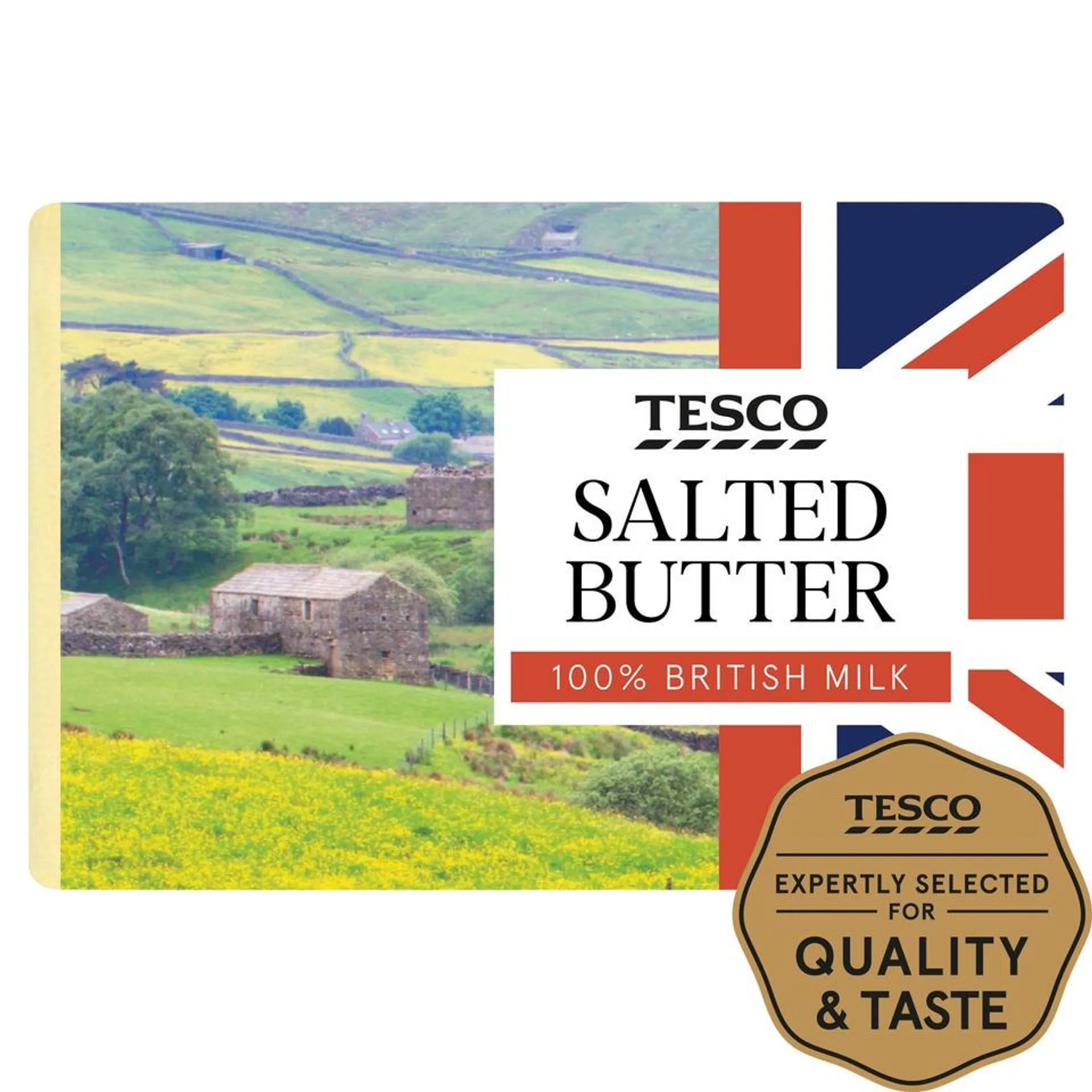 Tesco British Salted Block Butter 250G