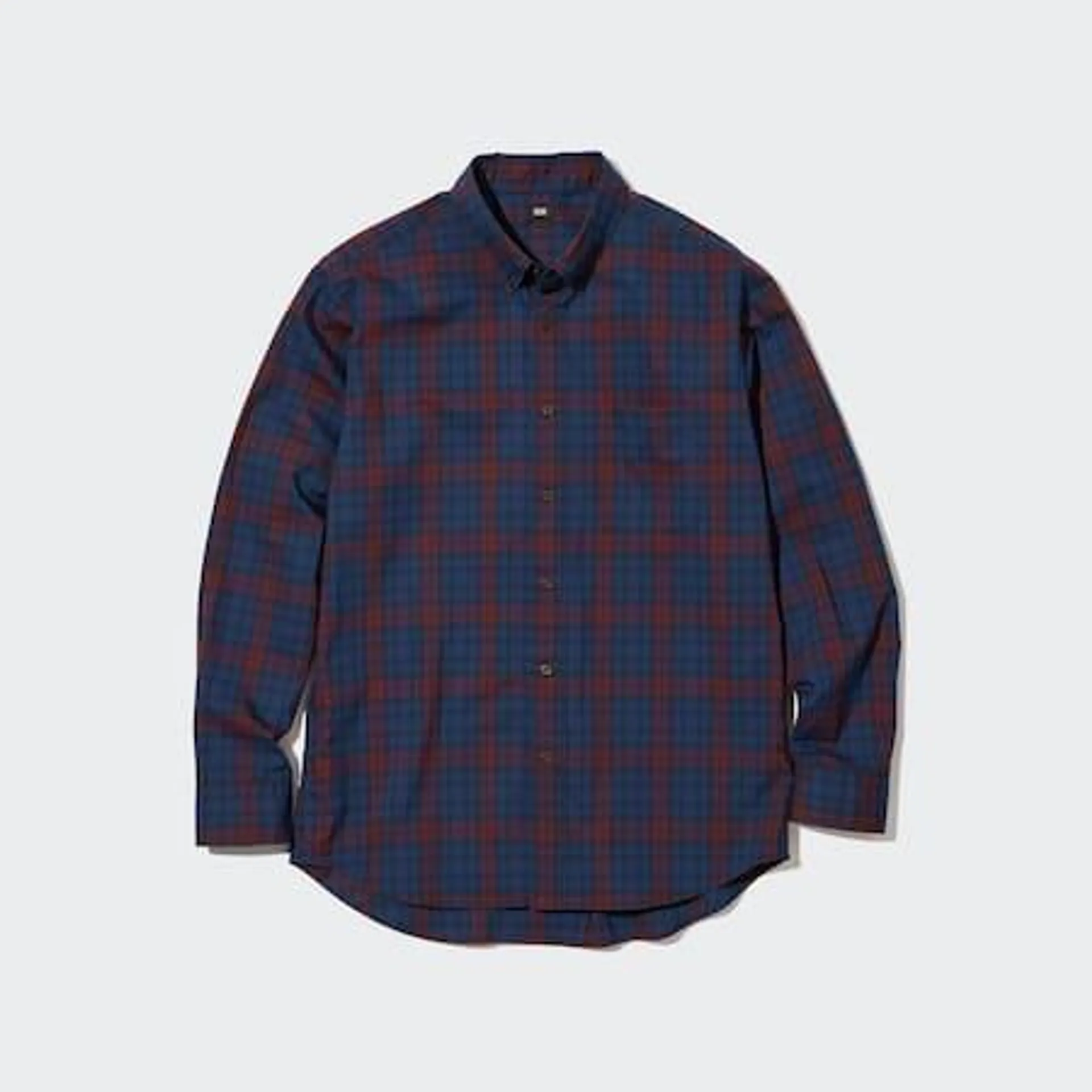 Extra Fine Cotton Broadcloth Regular Fit Checked Shirt (Button-Down Collar)