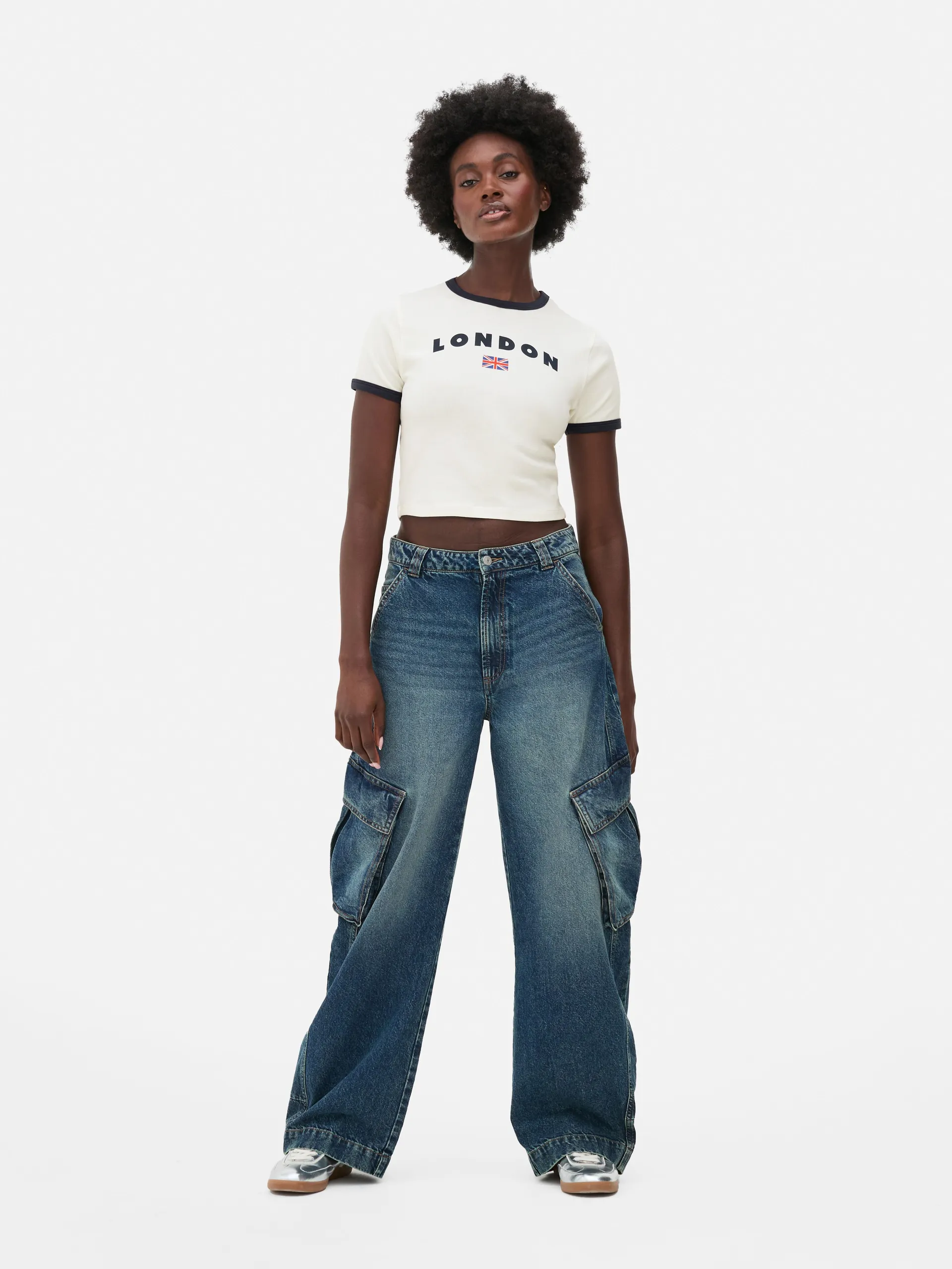 London Ringer Cropped T-Shirt